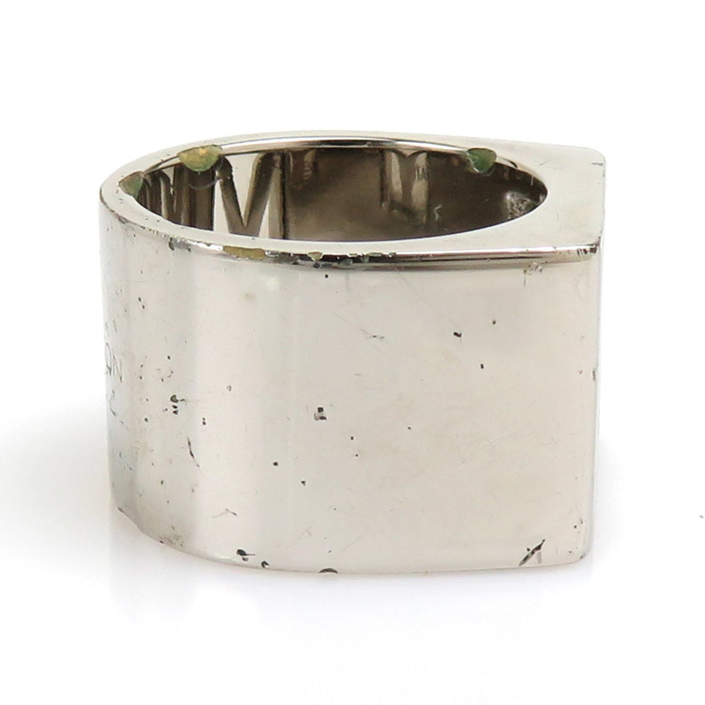 Chivalier V Square Ring Metal Silver