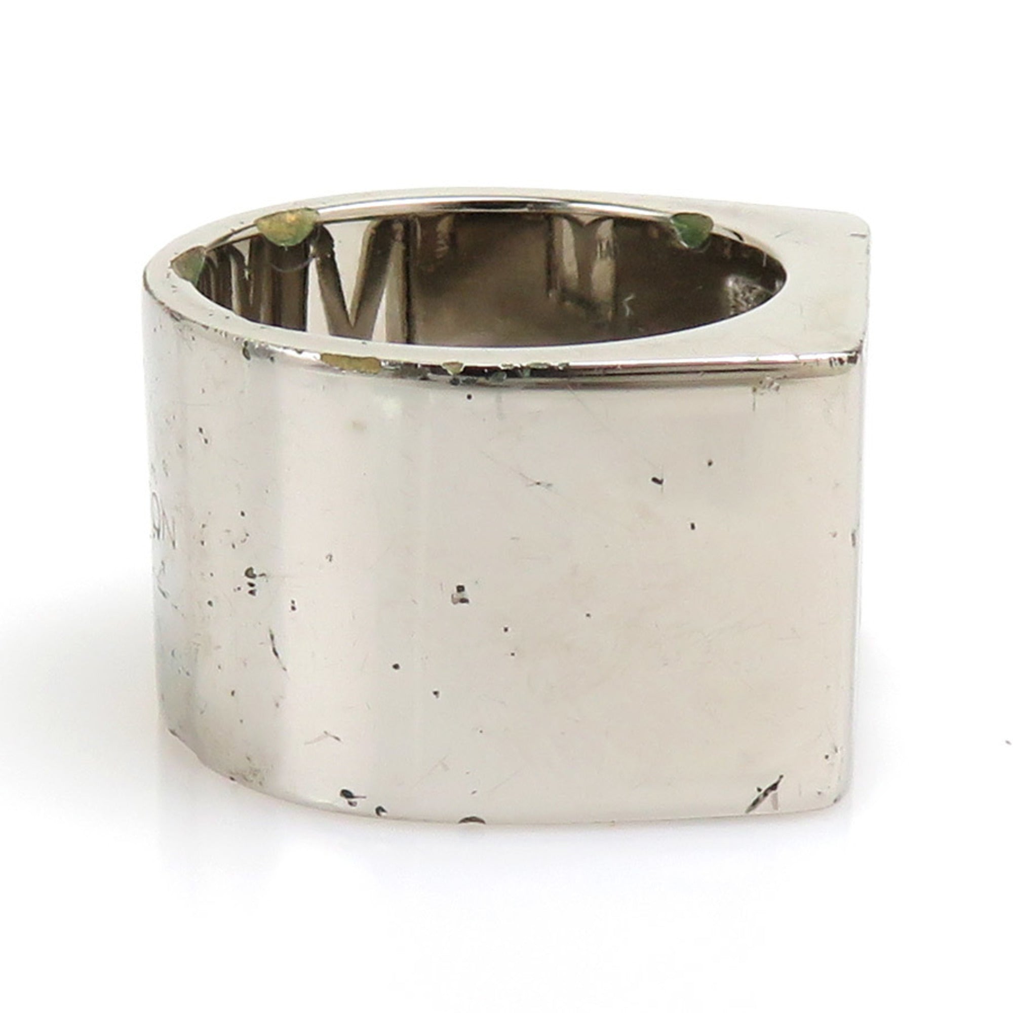 Chivalier V Square Ring Metal Silver