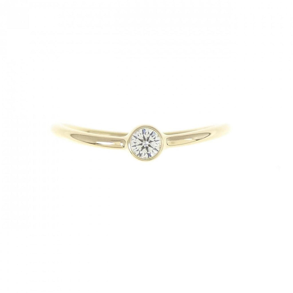 Wave Ring 18K Yellow Gold with Diamond