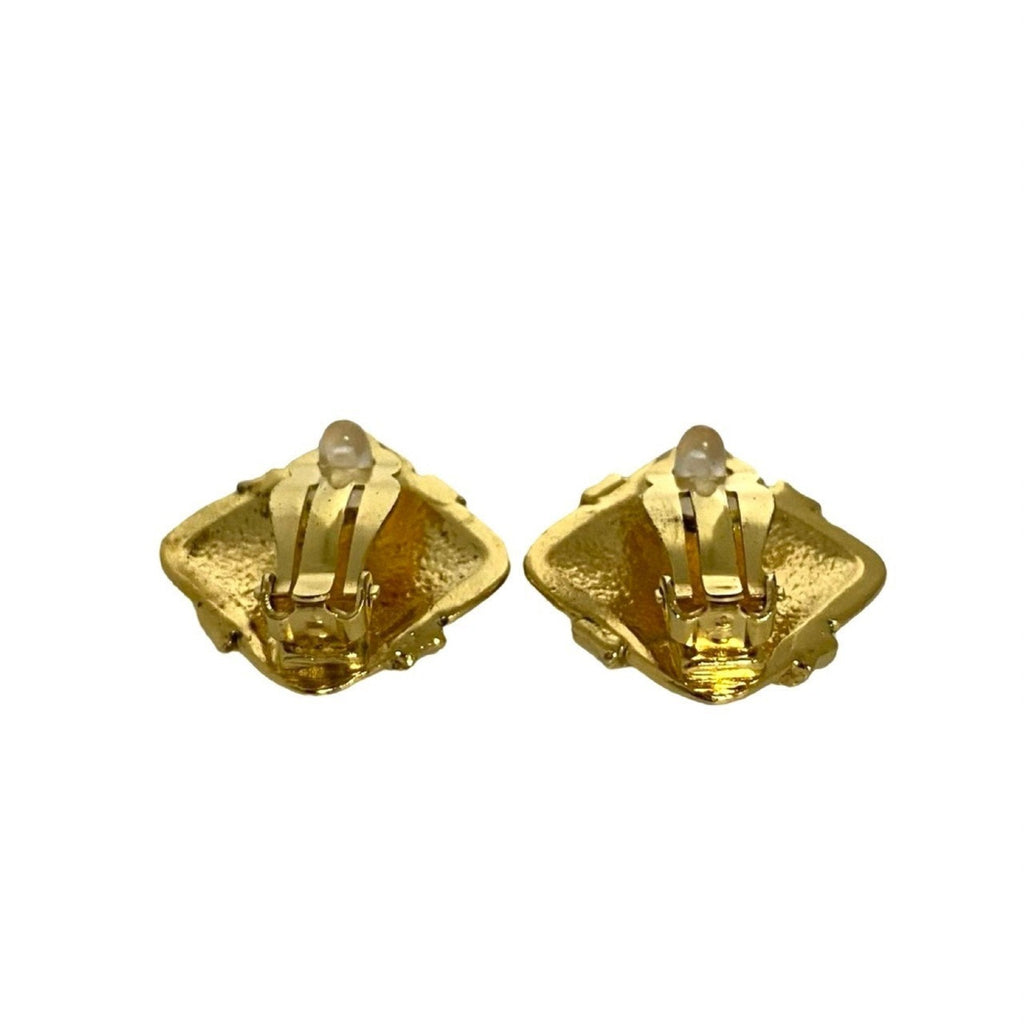 CC Logo Earrings Metal Gold-Tone Metal