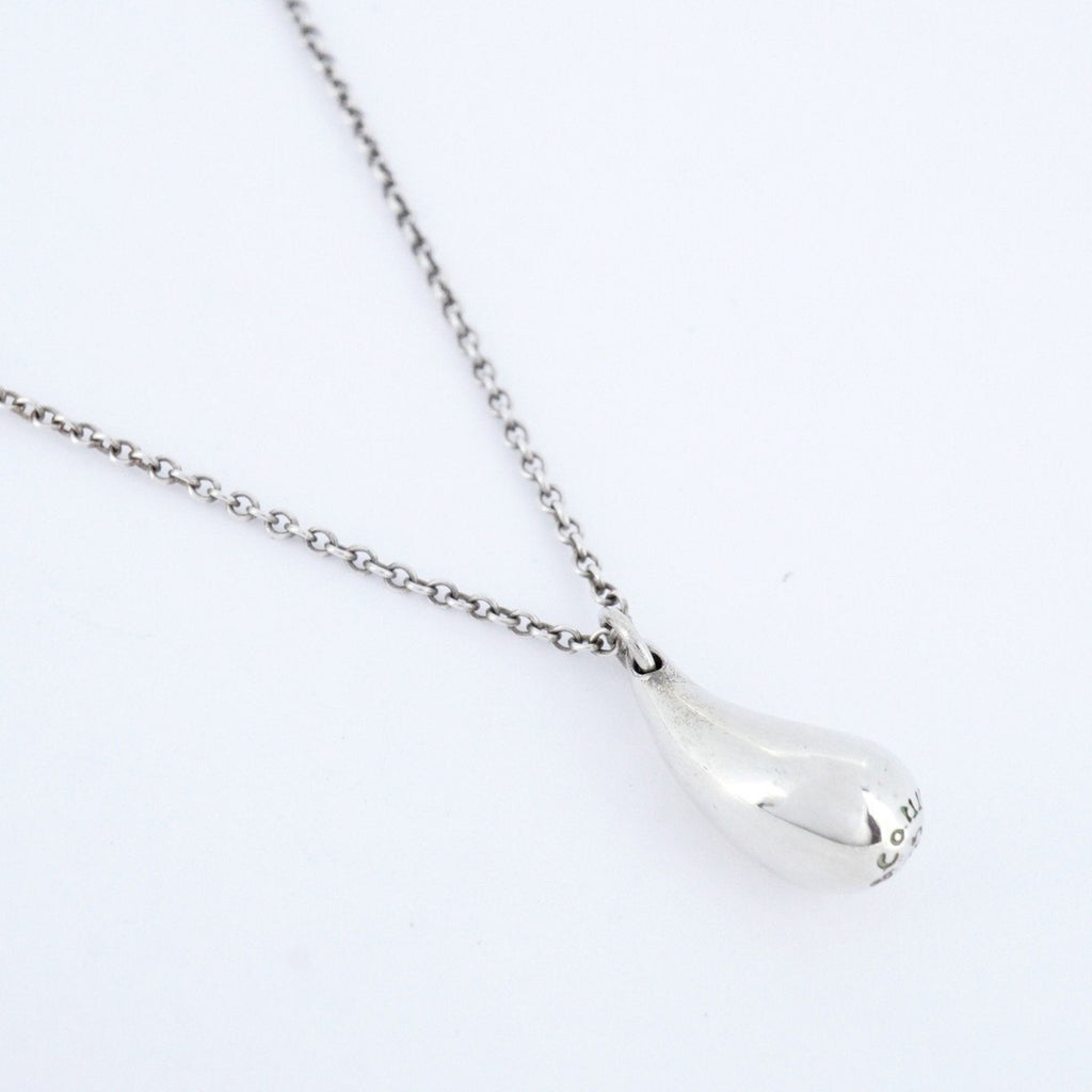 Teardrop Pendant Necklace Sterling Silver