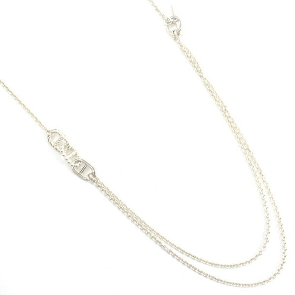 Chaine d'Ancre Parade Long Pendant Necklace Sterling Silver