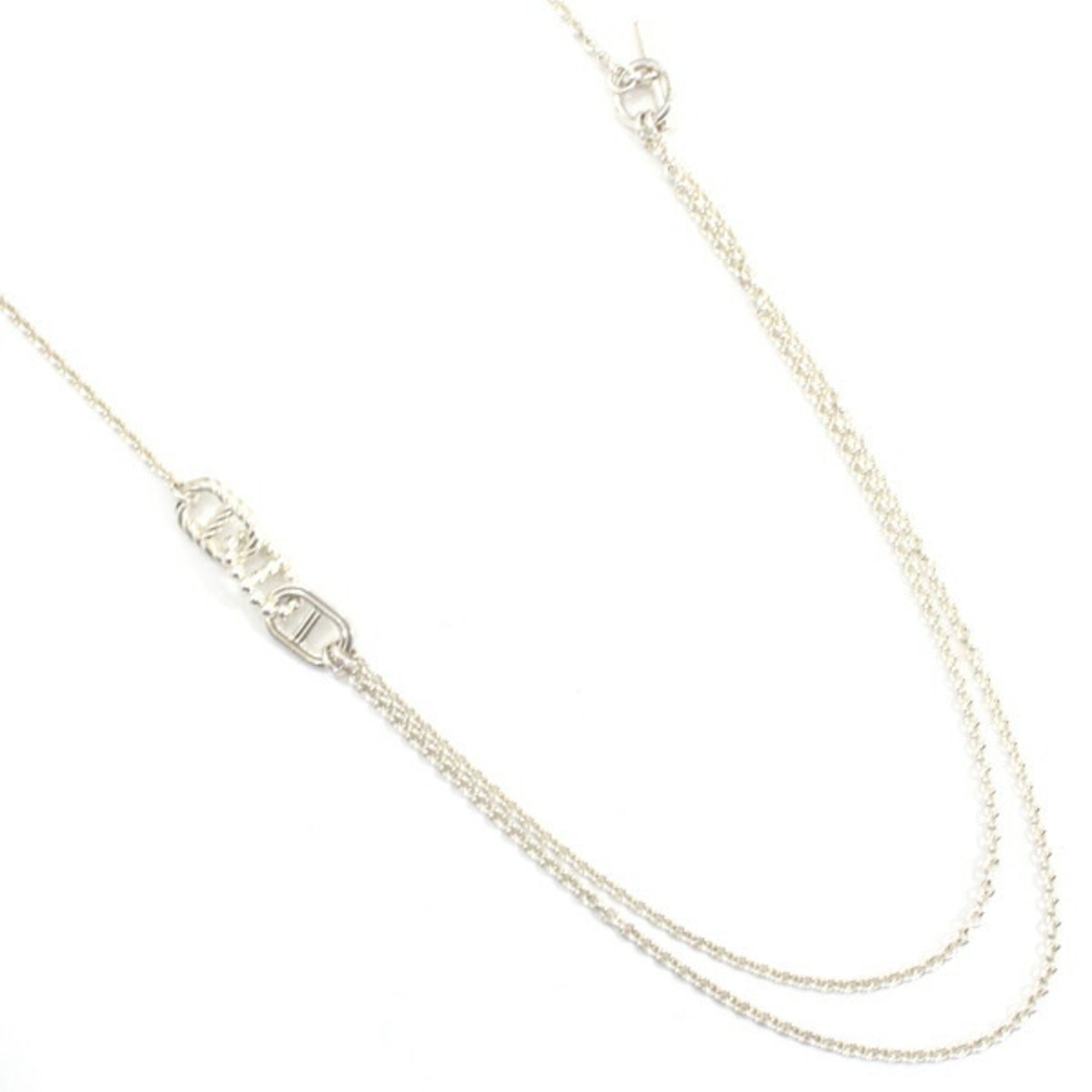 Chaine d'Ancre Parade Long Pendant Necklace Sterling Silver