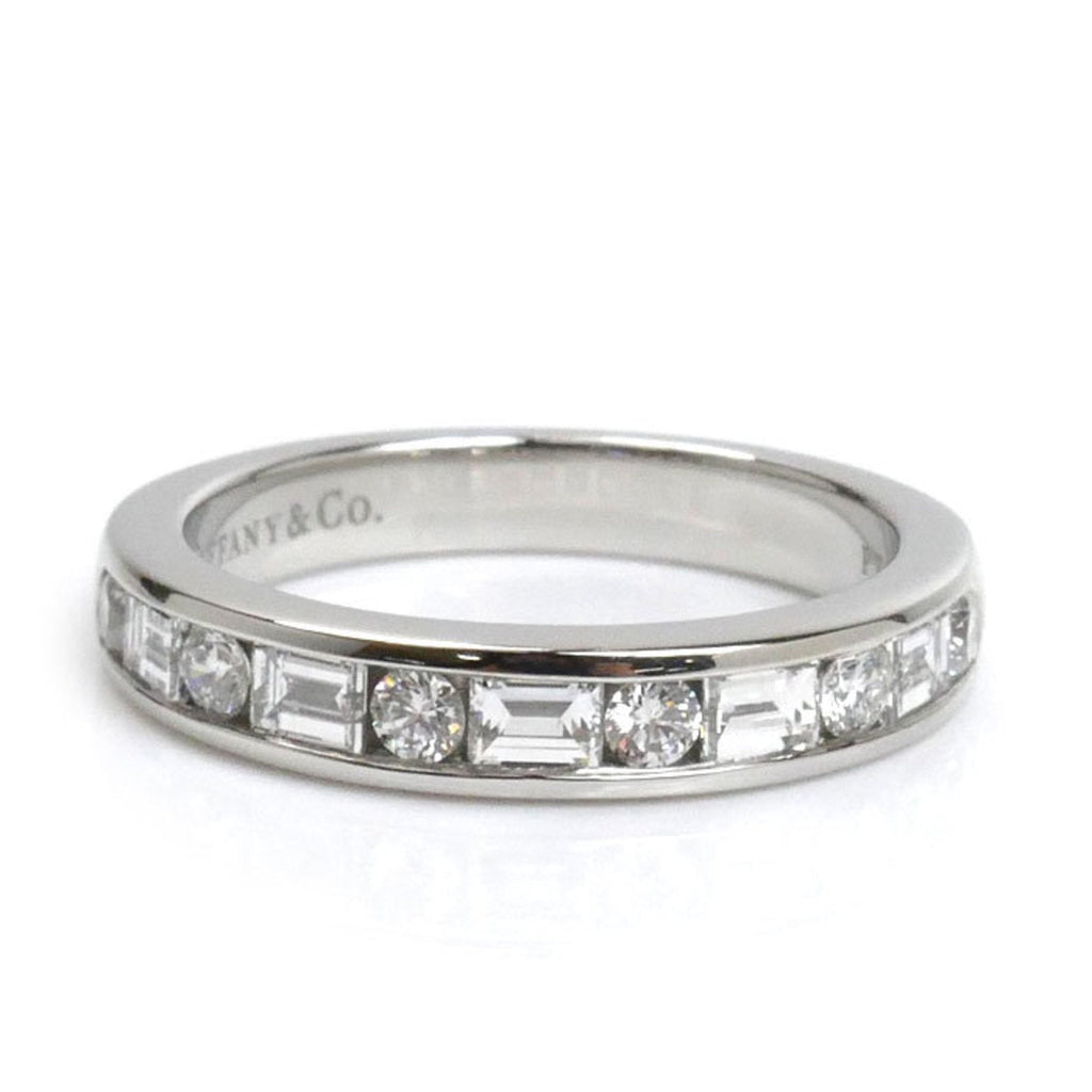 Band Ring Platinum with Diamond