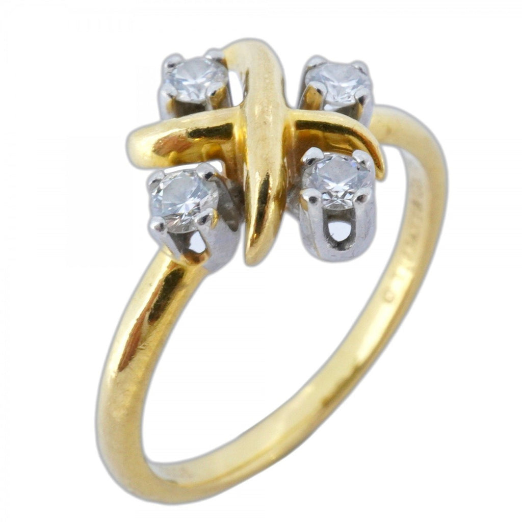 Ring Platinum and 18K Yellow Gold with Diamond