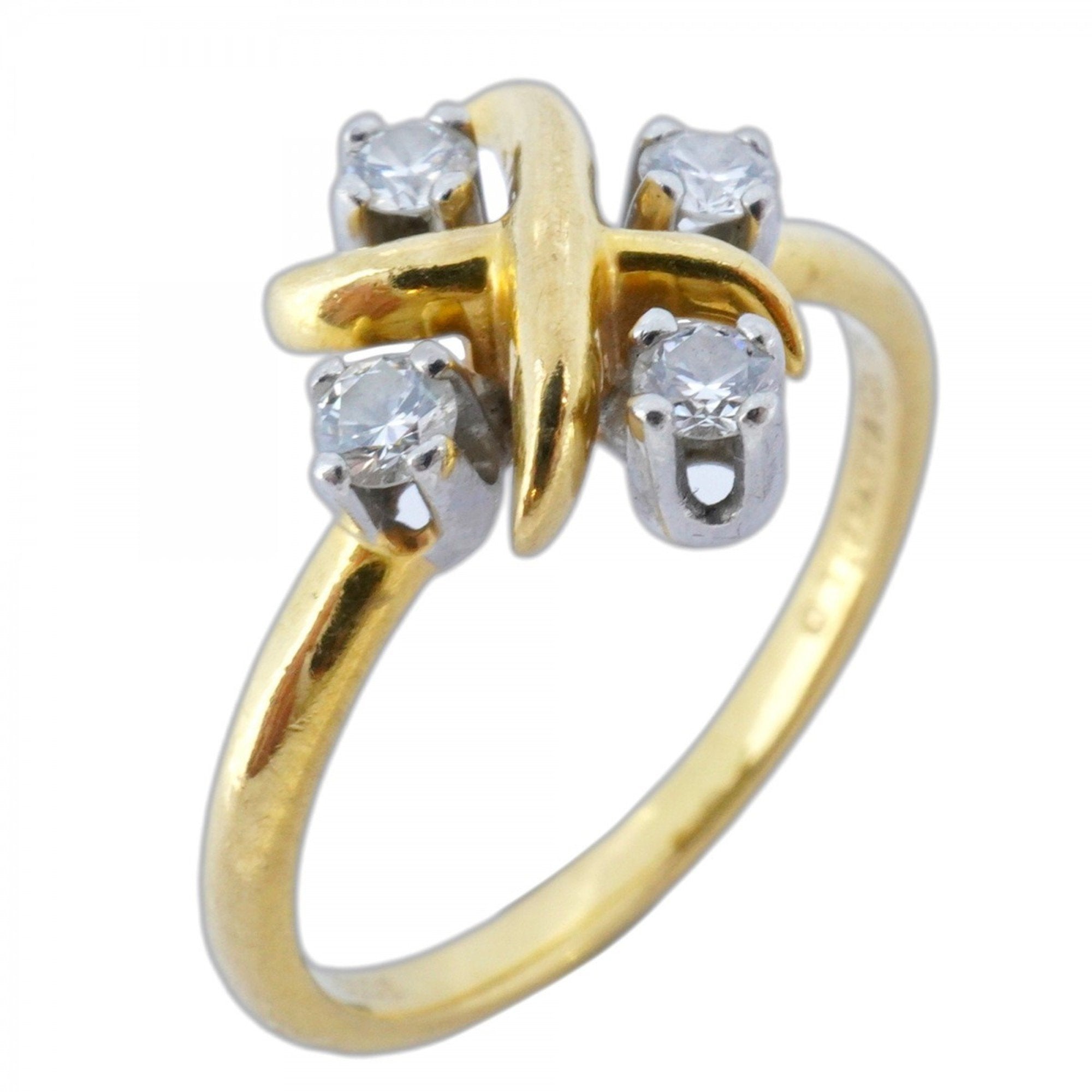 Ring Platinum and 18K Yellow Gold with Diamond