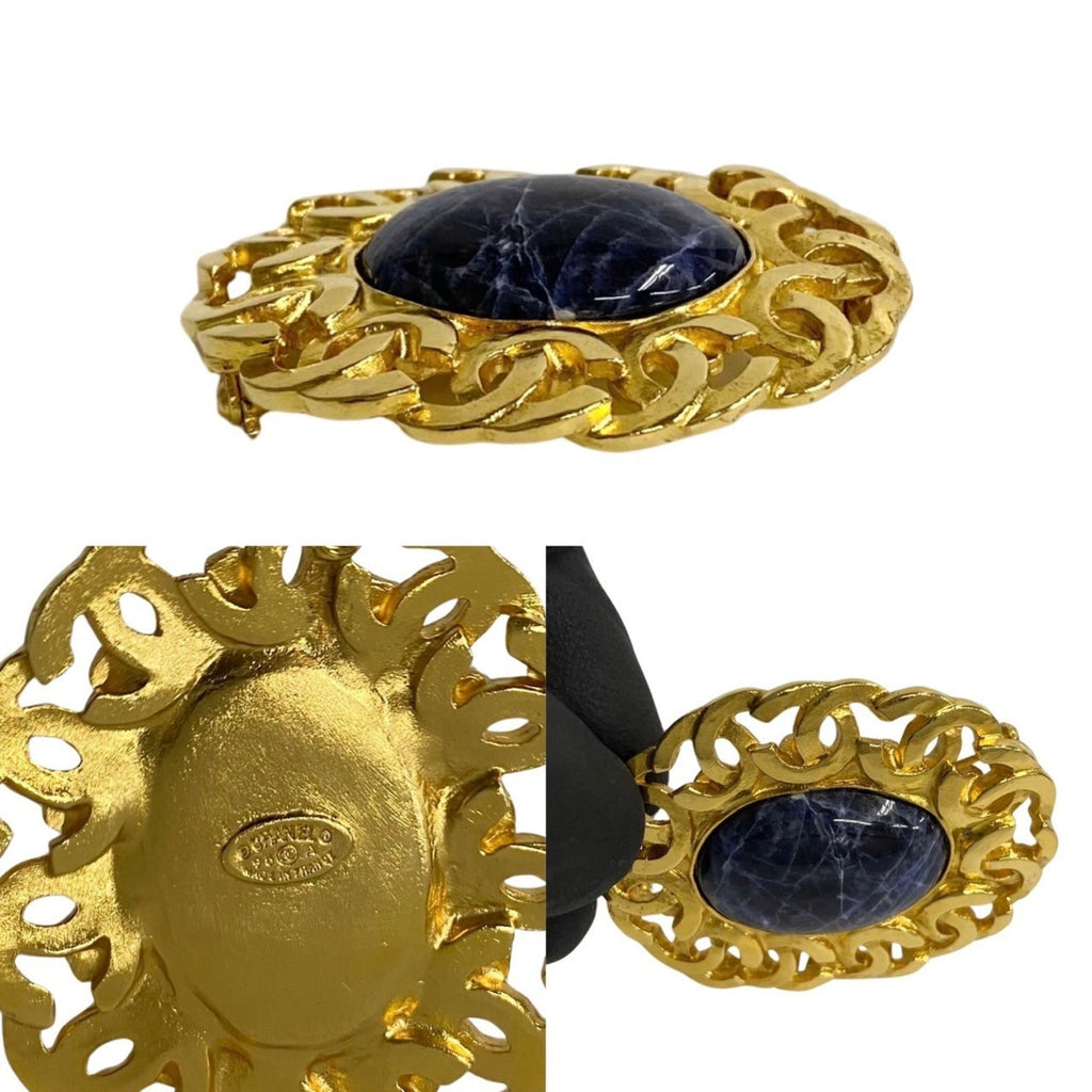 CC Logo Brooch Metal