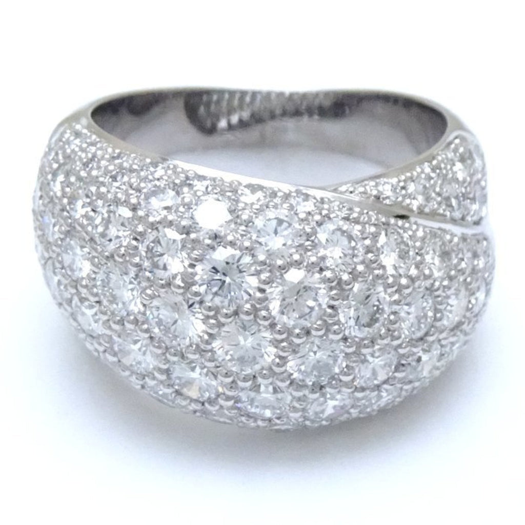Pavé Diamond Ring 18K White Gold