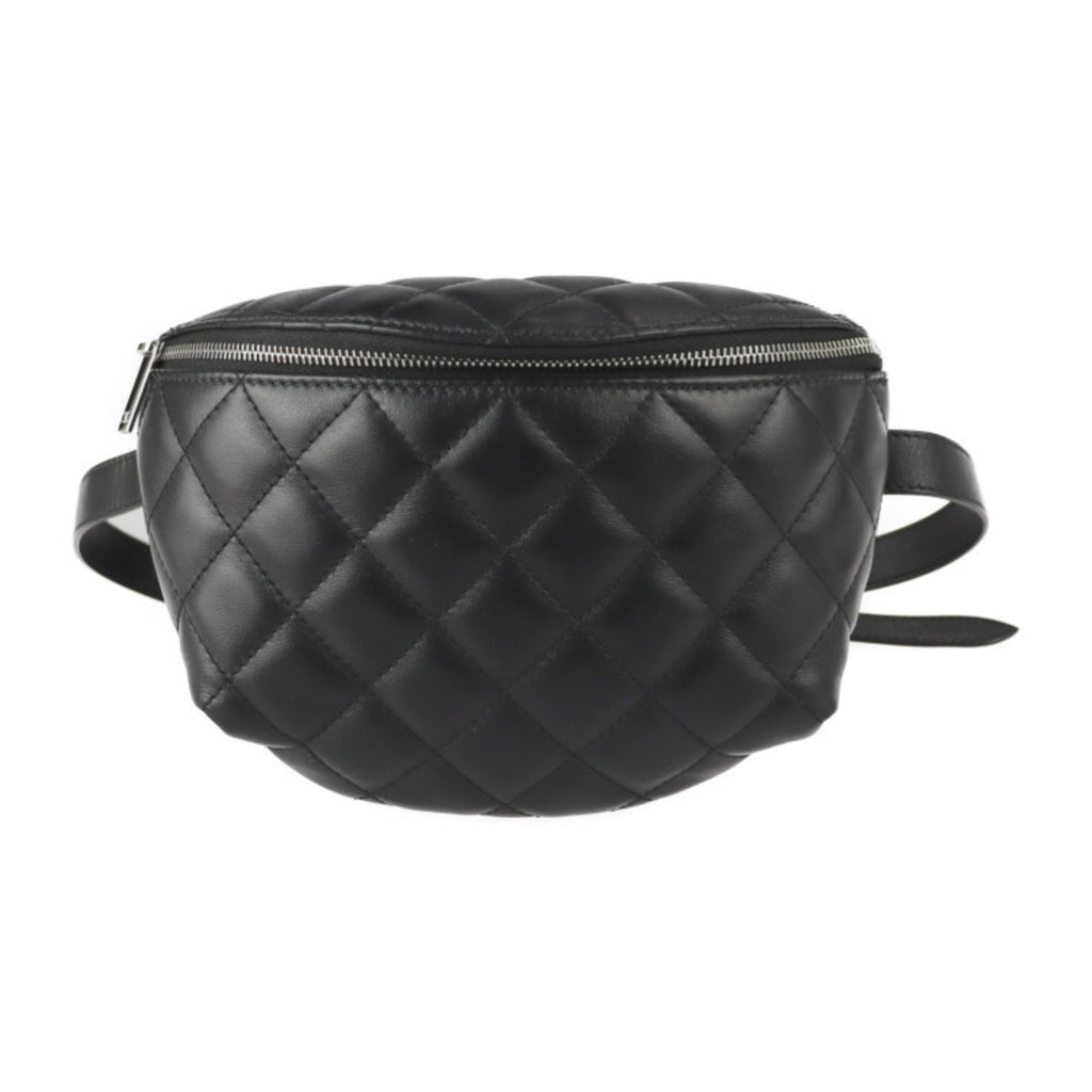 Vintage Zip Belt Bag Quilted Lambskin Small