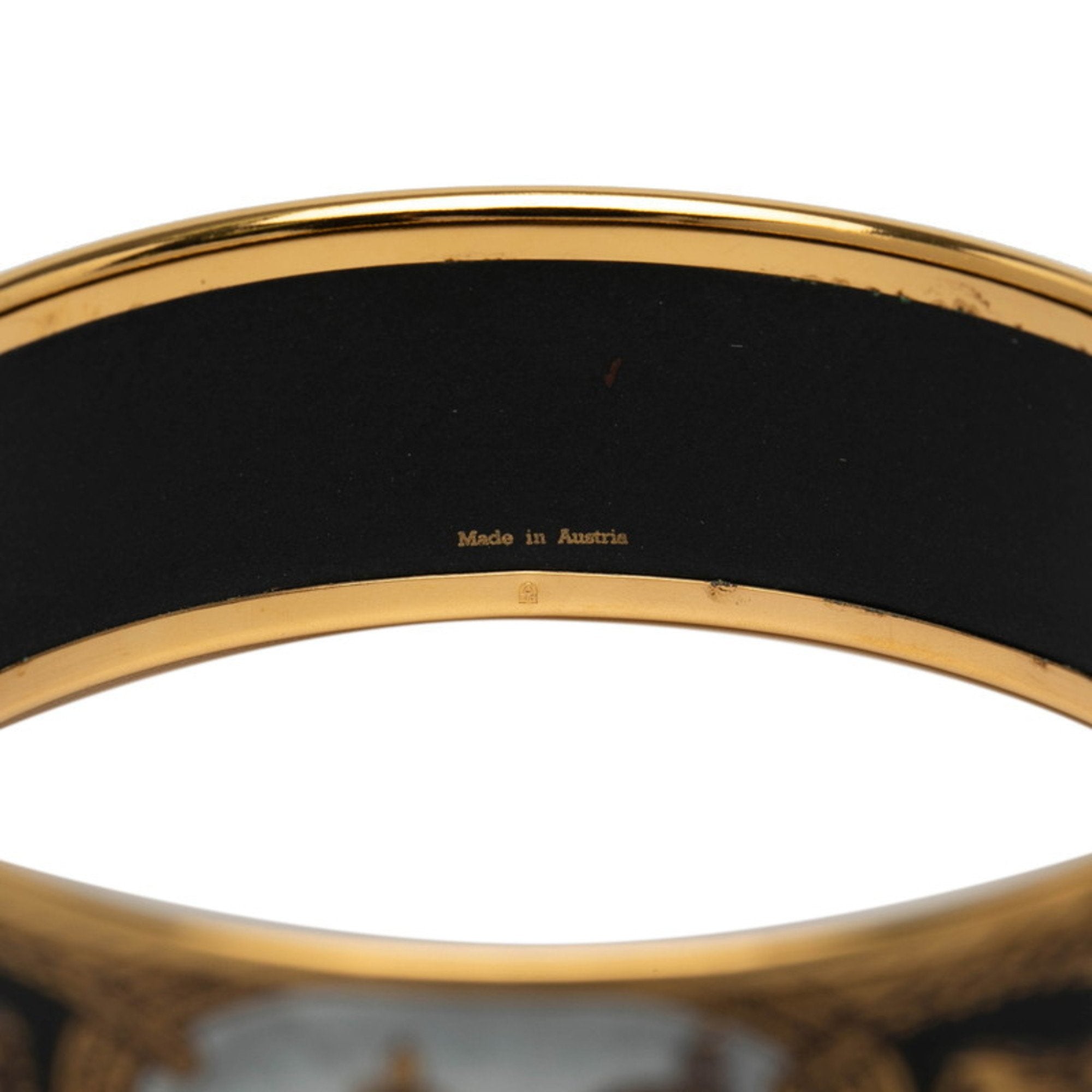 Enamel Bracelet Black Gold Multi-color