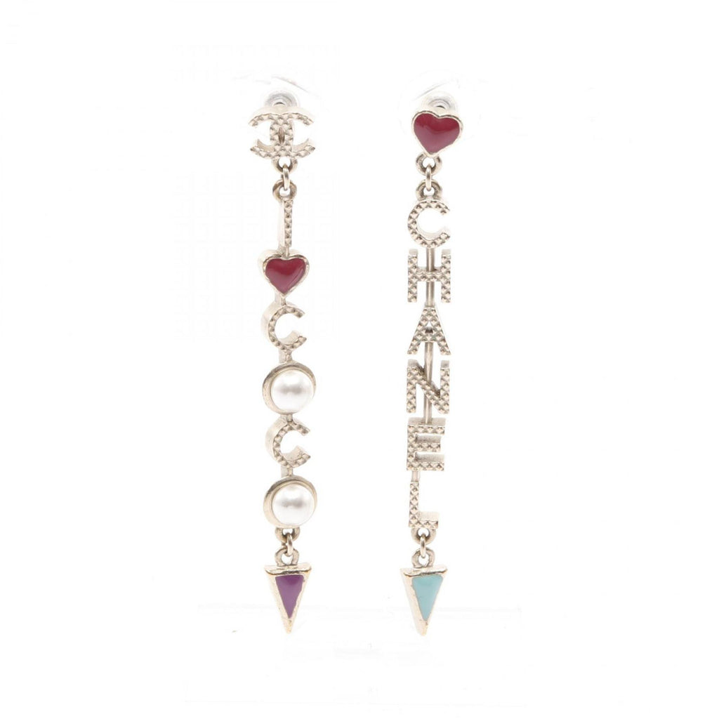 CC Logo Earrings Metal Gold-Tone Metal