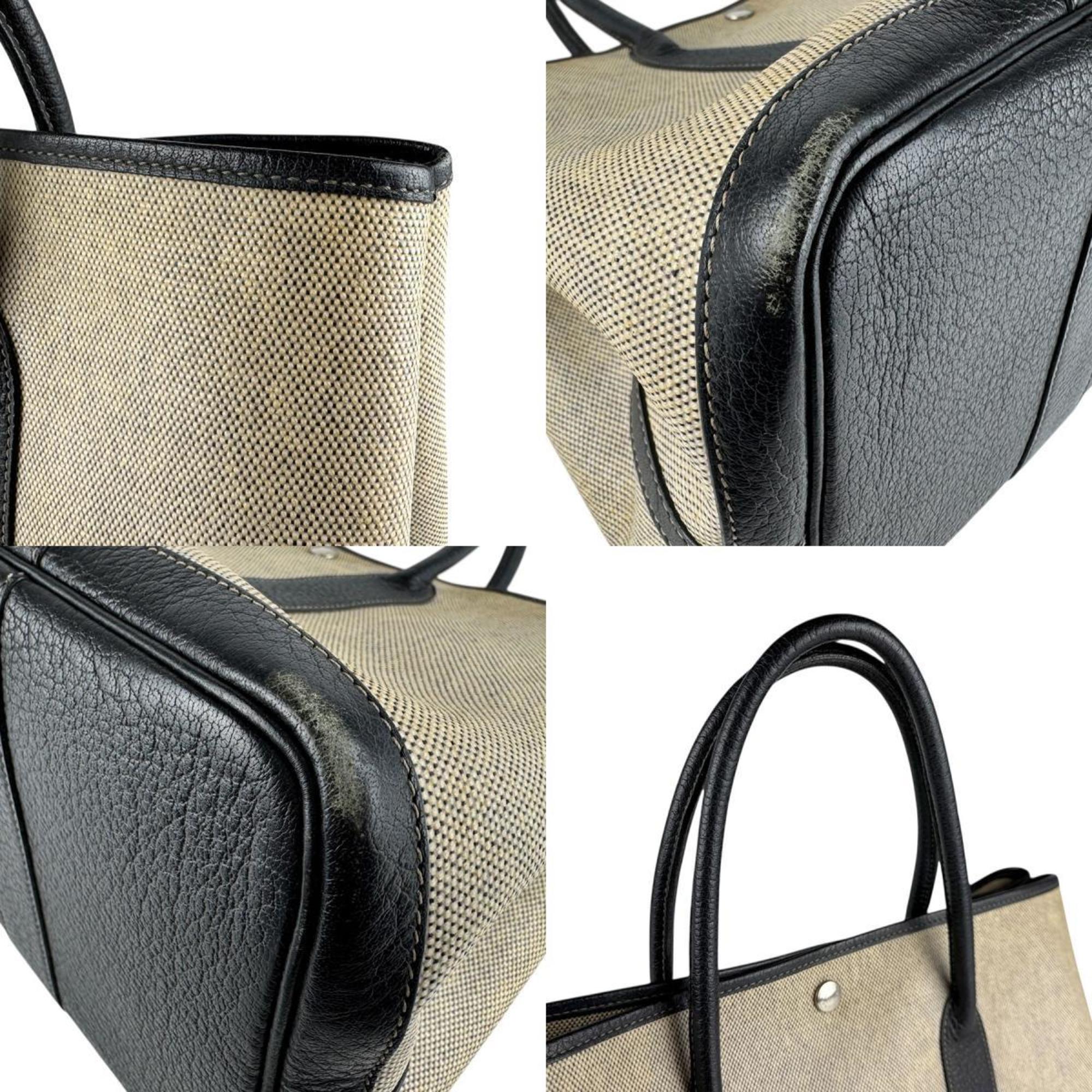 Garden Party Tote Toile and Leather 36
