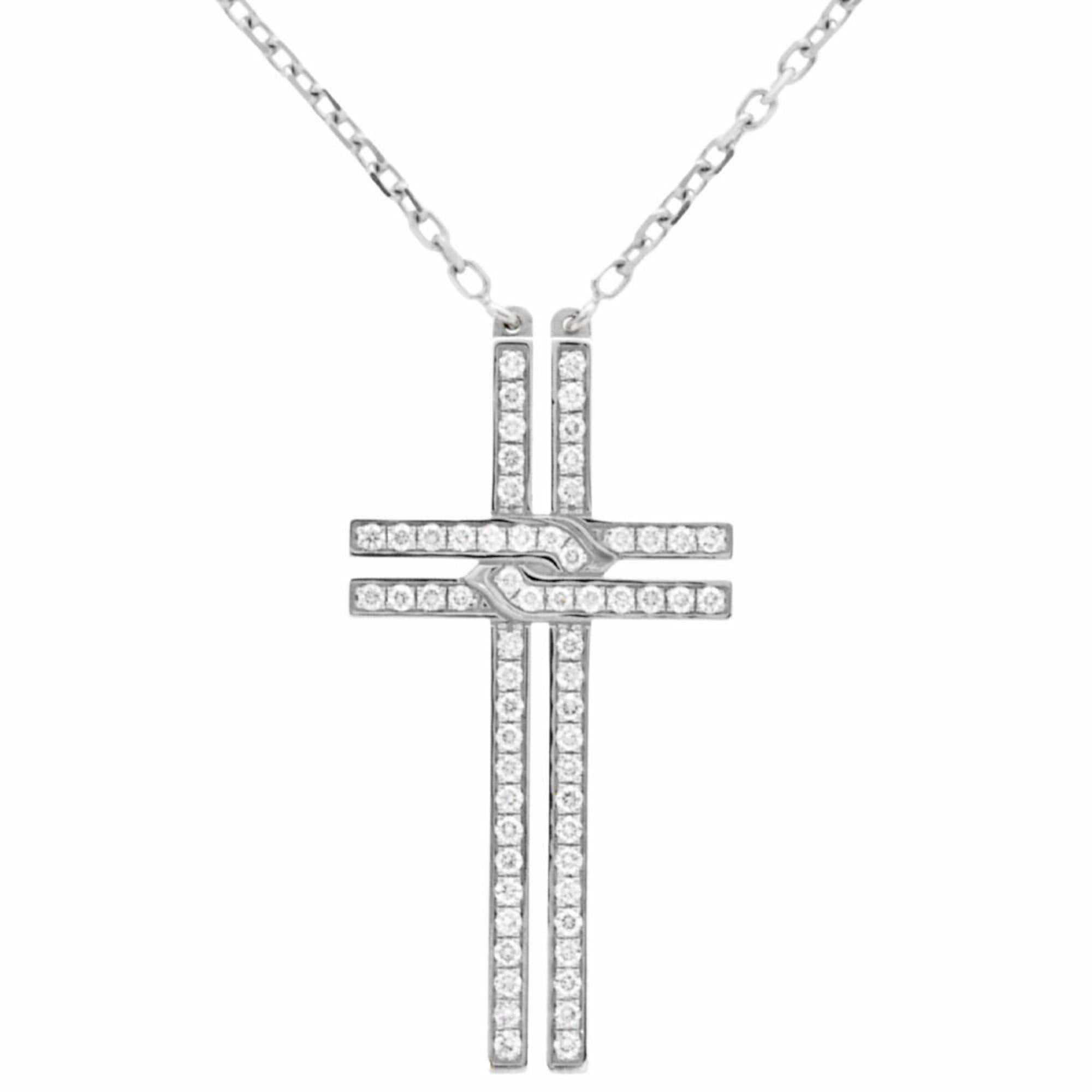 Pendant Necklace 18K White Gold with Diamond