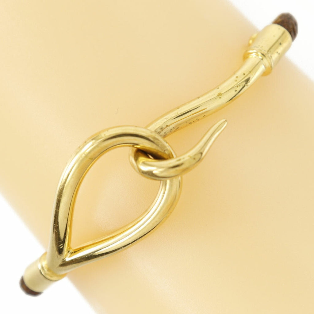 Bracelet Gold and Leather