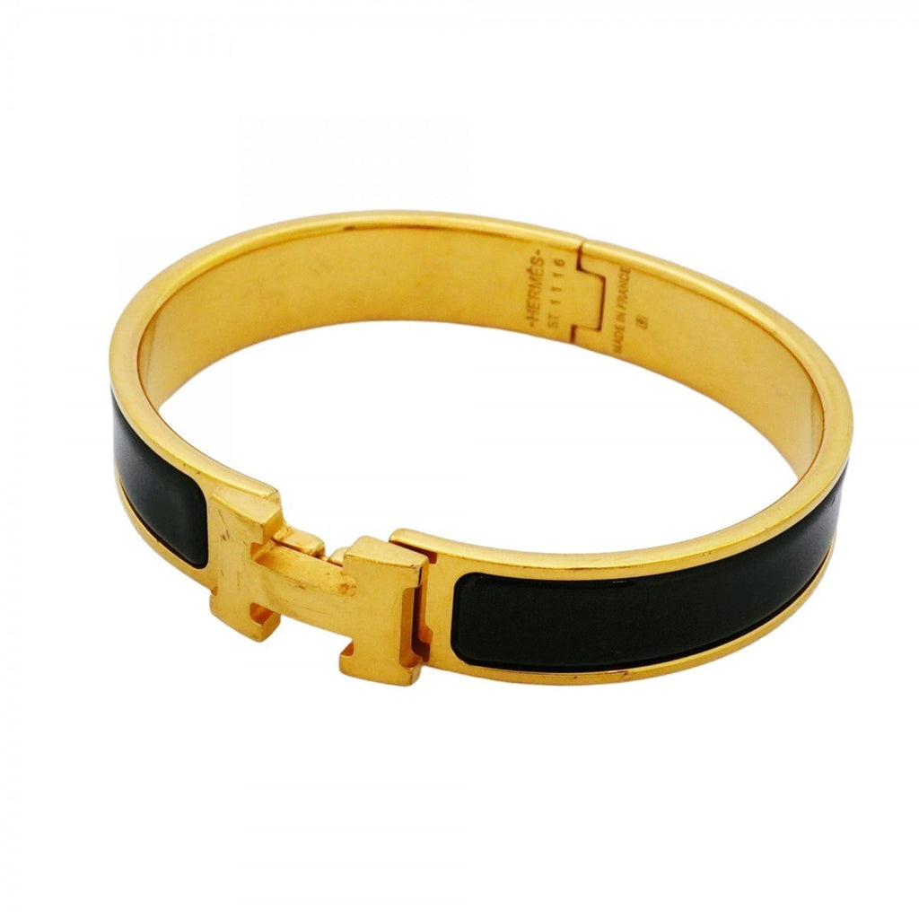 Click-Clack Mini Bangle Gold and Black Bracelet