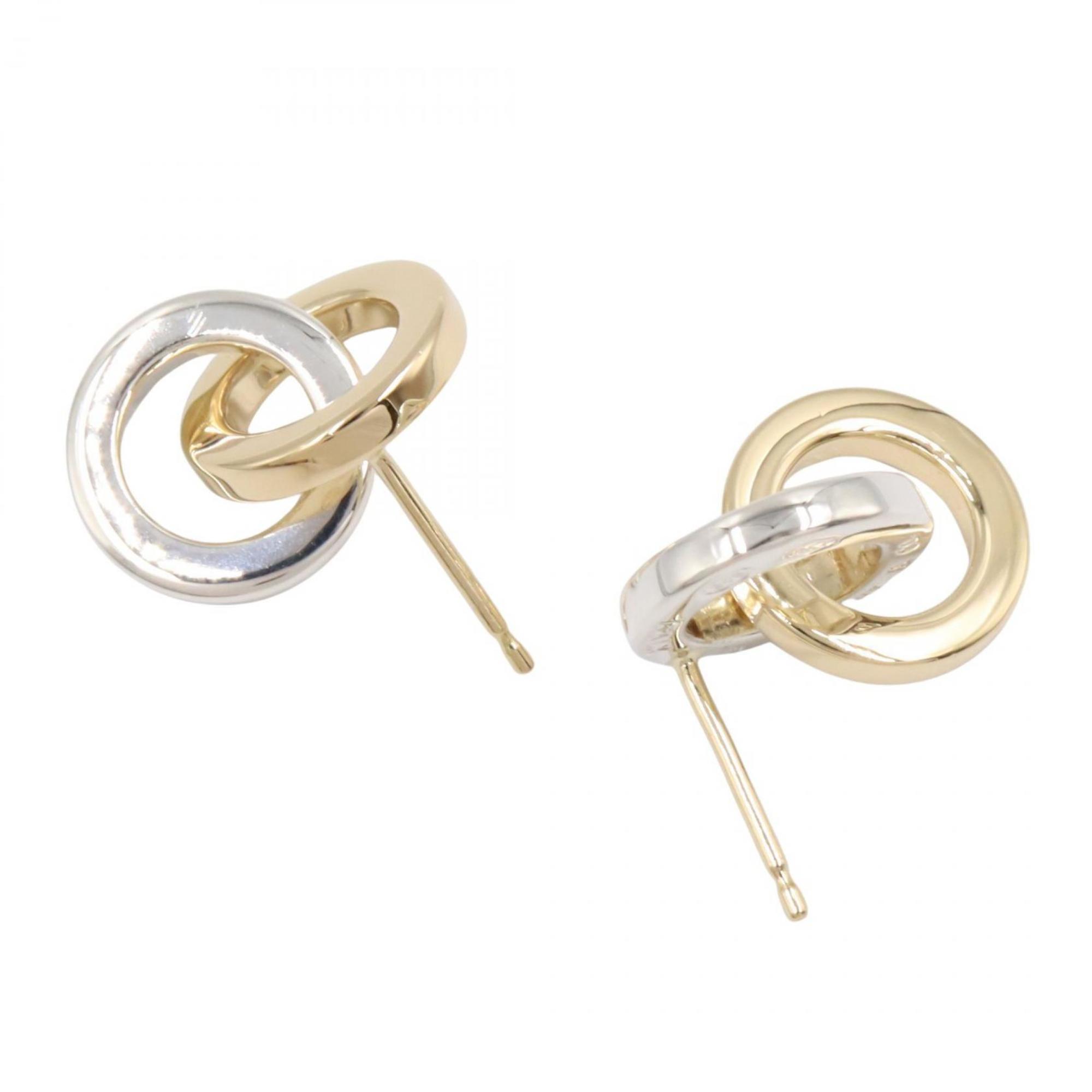 Earrings Sterling Silver and 18K Yellow Gold