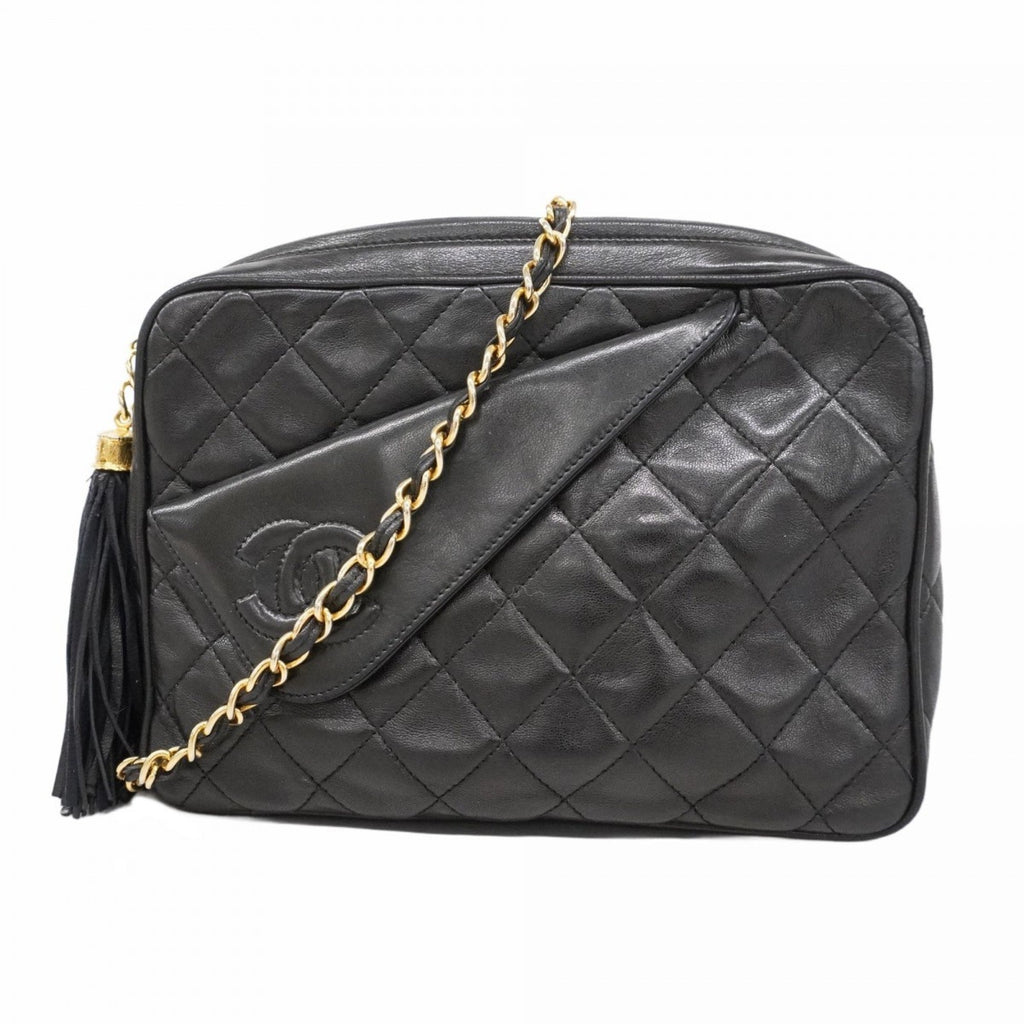 Vintage Front Pocket Camera Bag Quilted Lambskin Medium