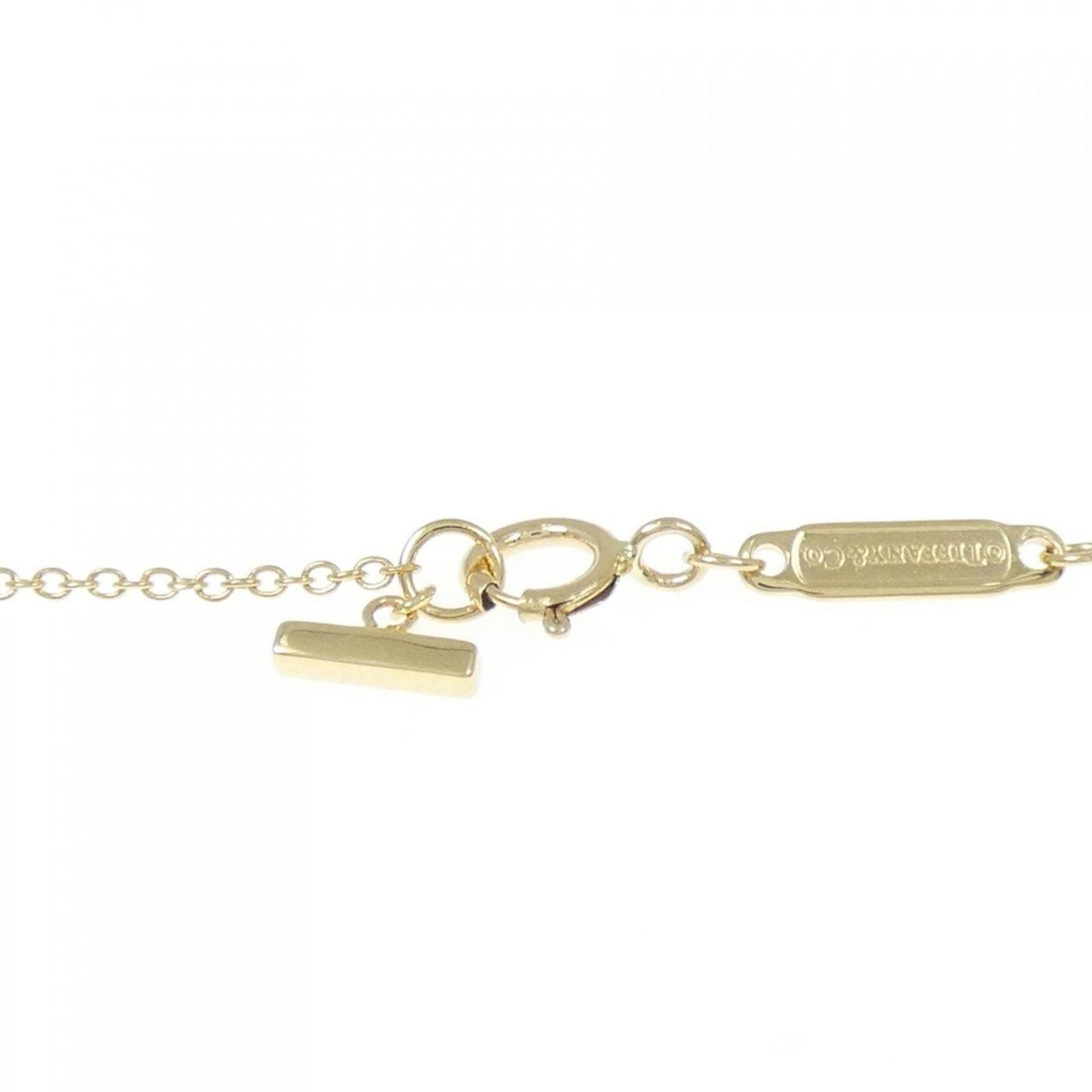 T Smile Mini Pendant Necklace 18K Yellow Gold