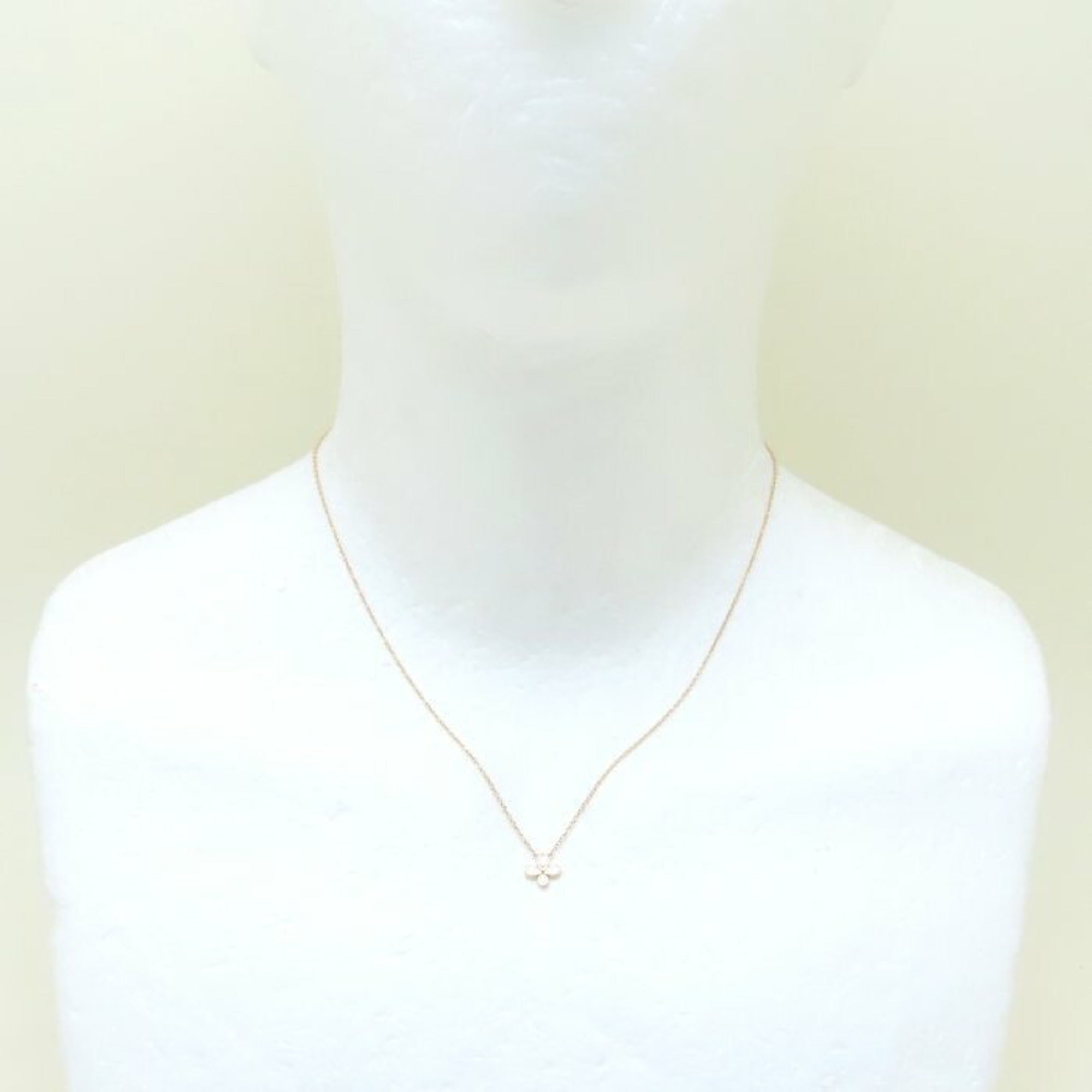 Fleur de Lis Pendant Necklace 18K Rose Gold