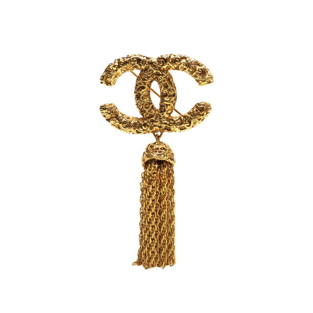 CC Logo Brooch Metal