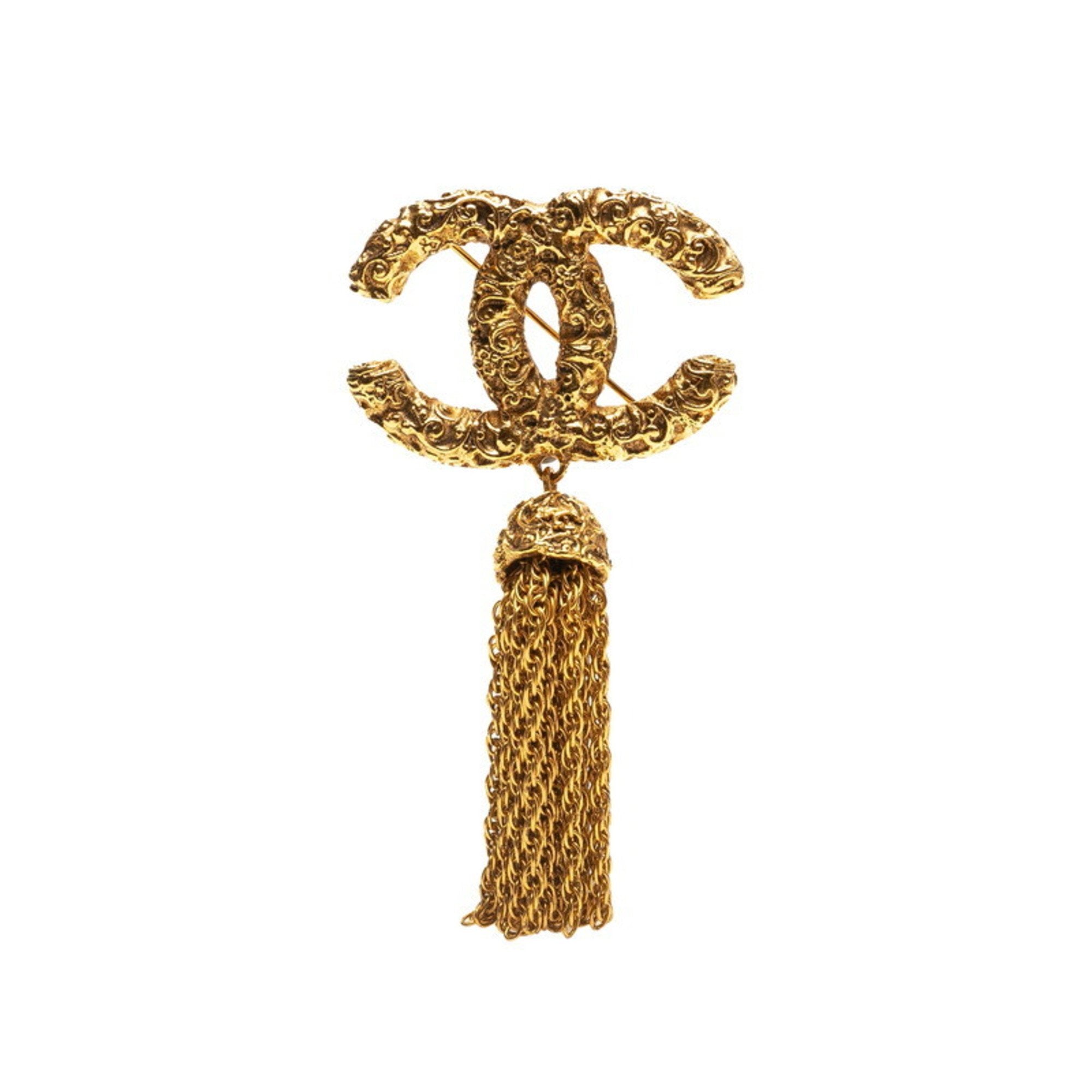 CC Logo Brooch Metal