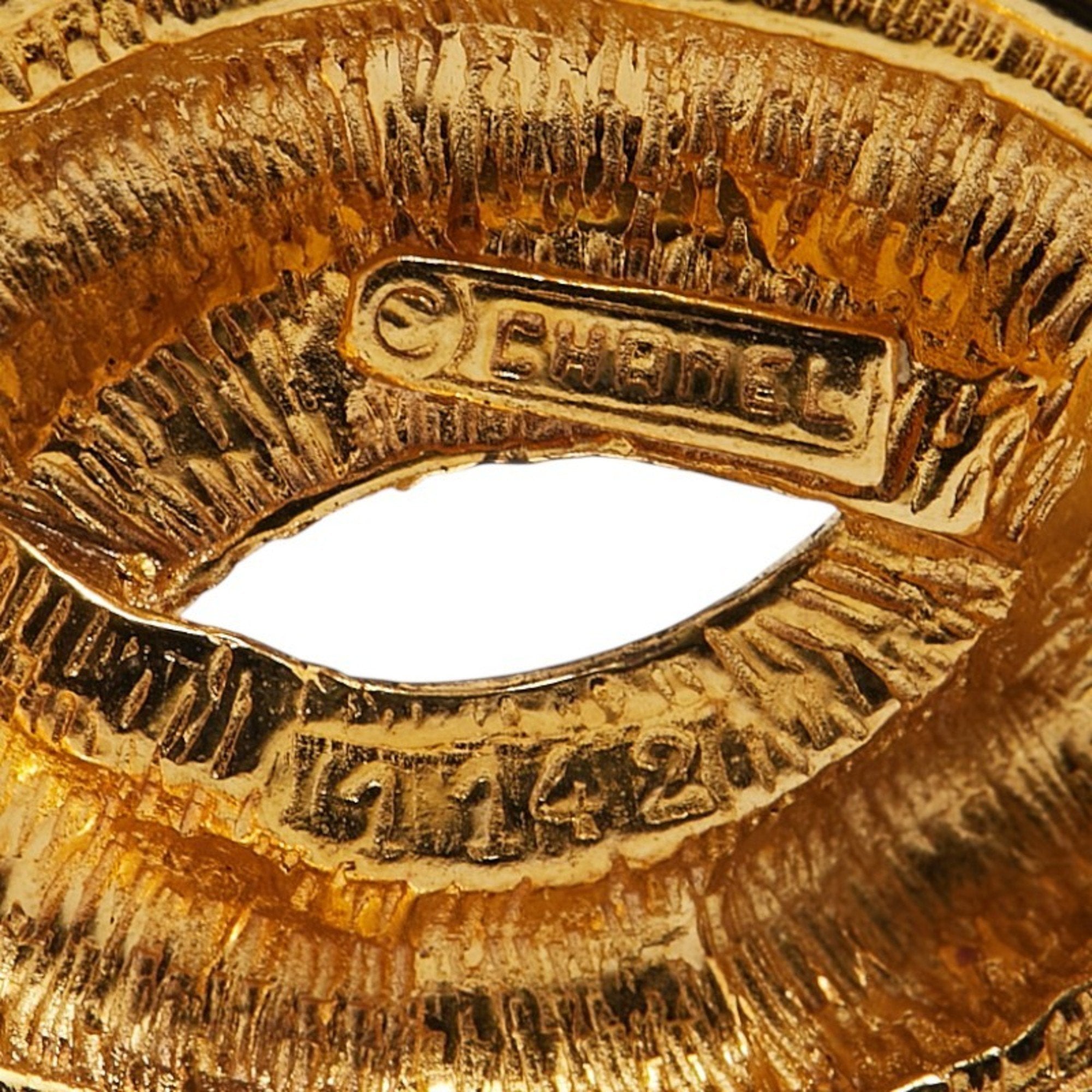 CC Logo Brooch Metal