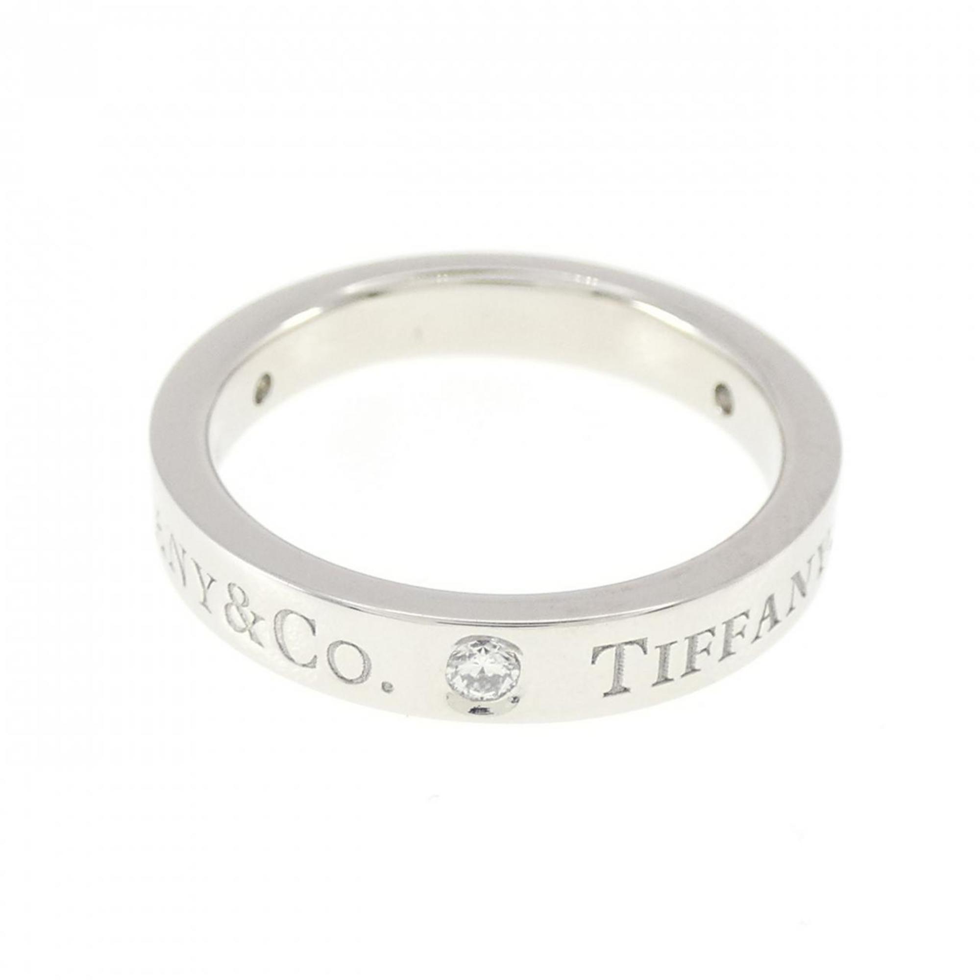 Band Ring Platinum with Diamond