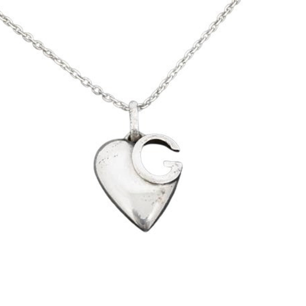 Heart Pendant Necklace Sterling Silver