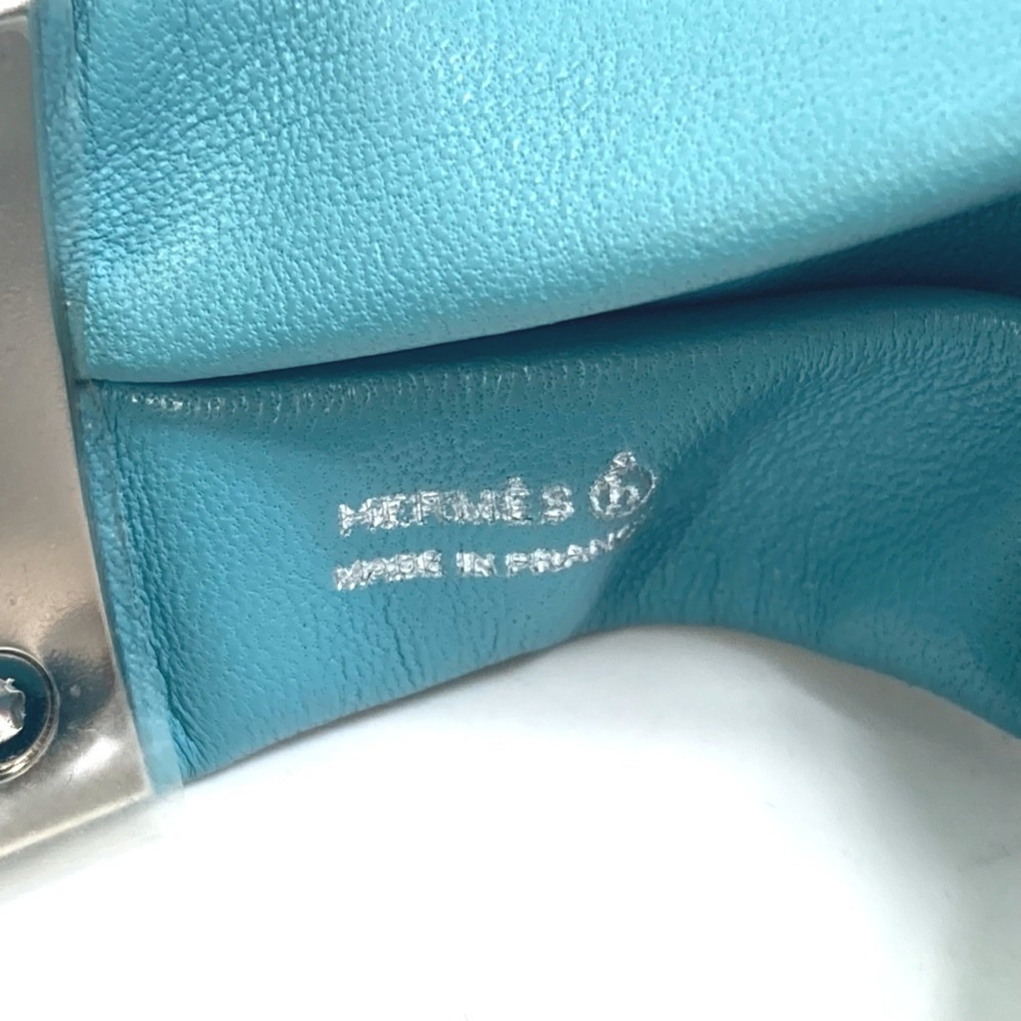 Medor Torsade Petit H Bracelet Leather Light Blue Silver