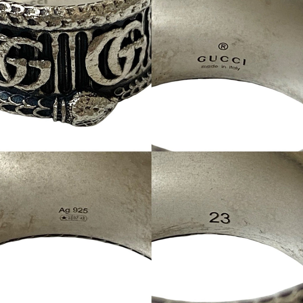 Double G Snake Ring Sterling Silver