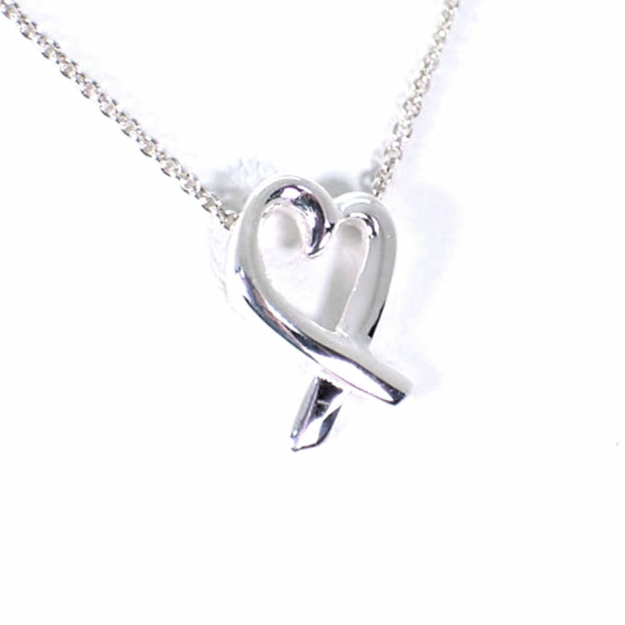Loving Heart Pendant Necklace Sterling Silver