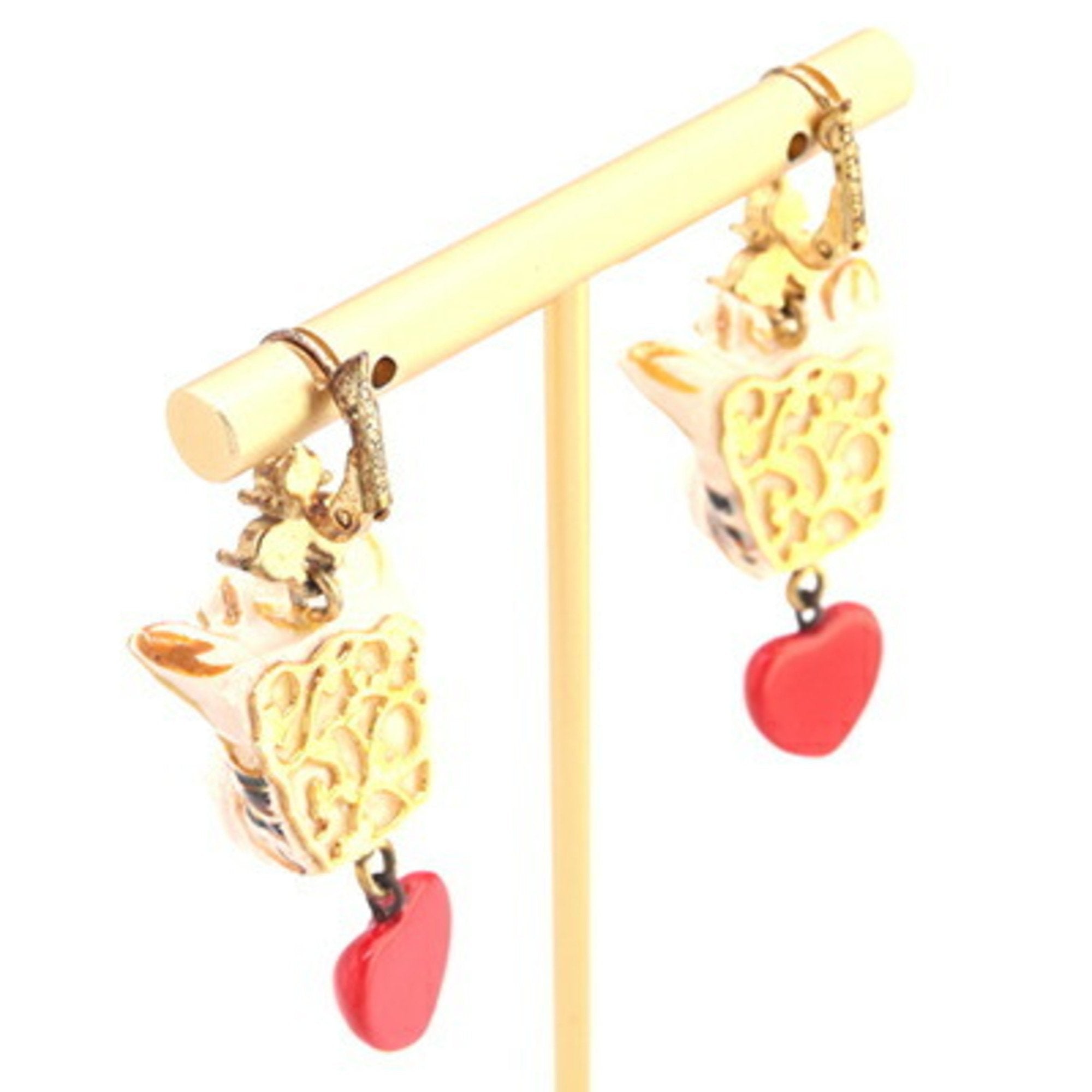 Earrings Gold-Tone Metal