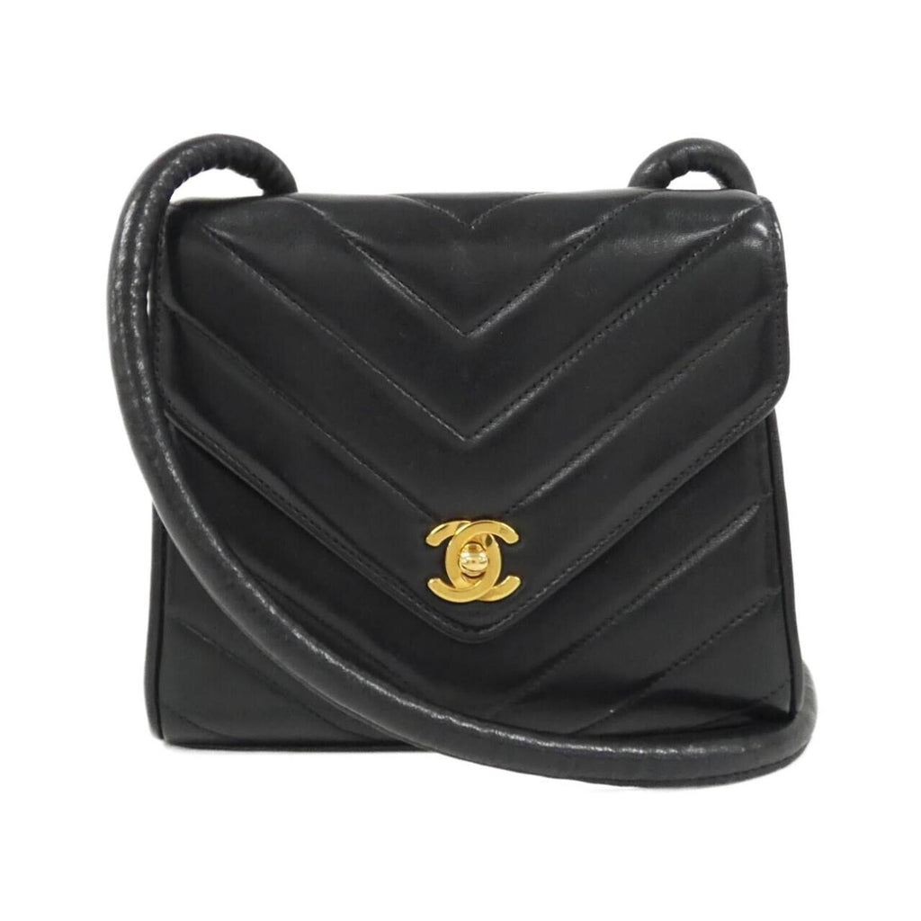 Vintage Envelope Flap Bag Chevron Lambskin Mini