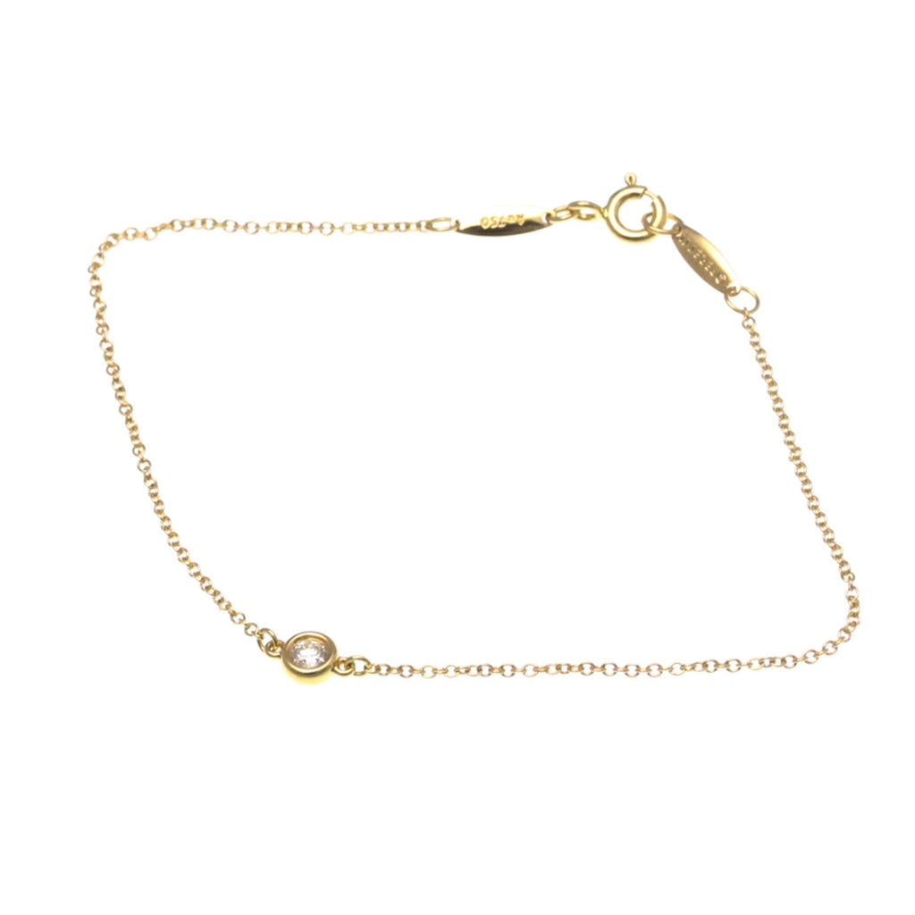 Elsa Peretti Diamonds By The Yard Pendant Necklace 18K Rose Gold and Diamond