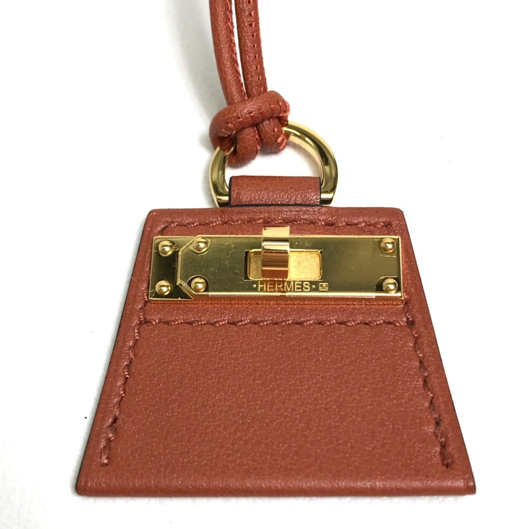 Mon Petit Kelly Pendant Necklace Leather Brown Mini