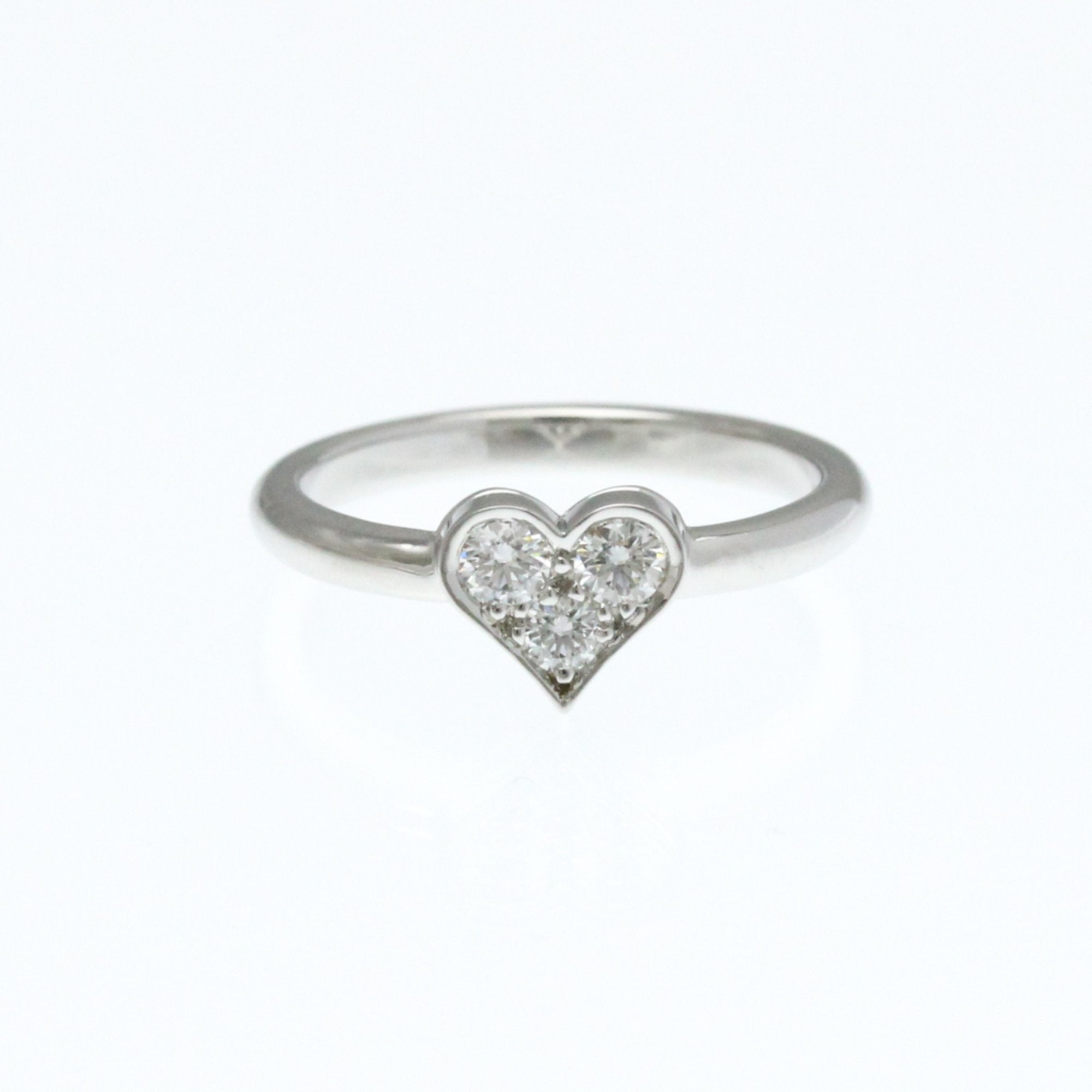 Sentimental Heart Ring Platinum with Diamond