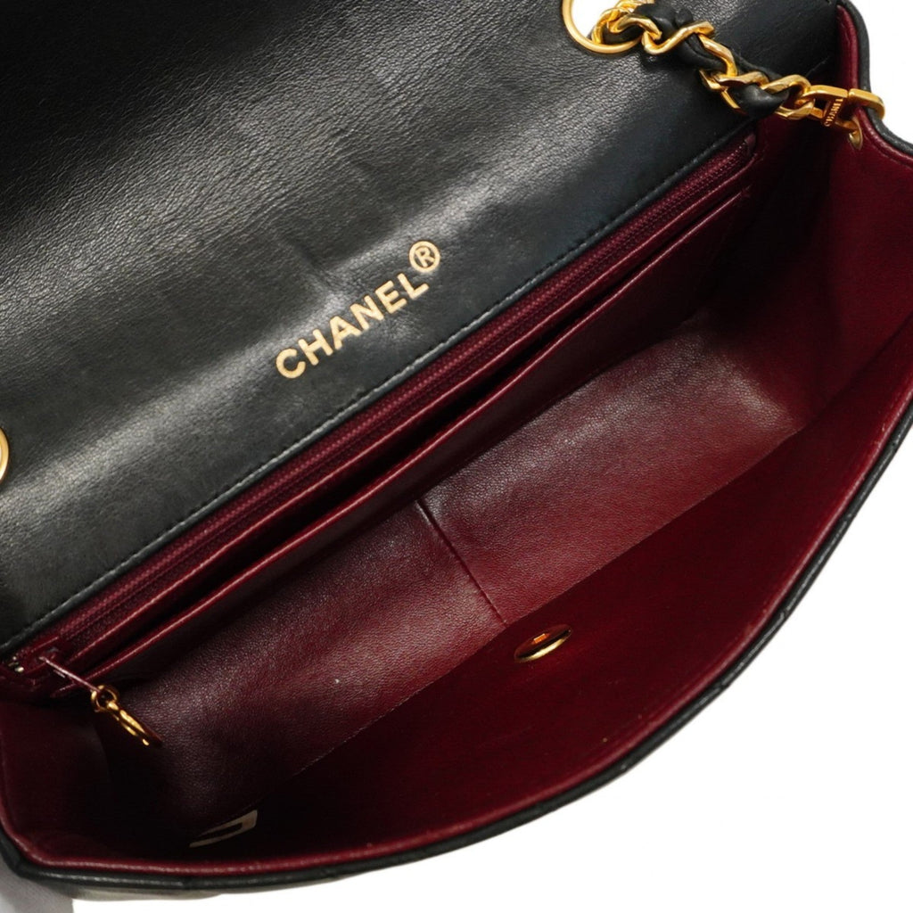 Vintage CC Chain Flap Bag Quilted Lambskin Small