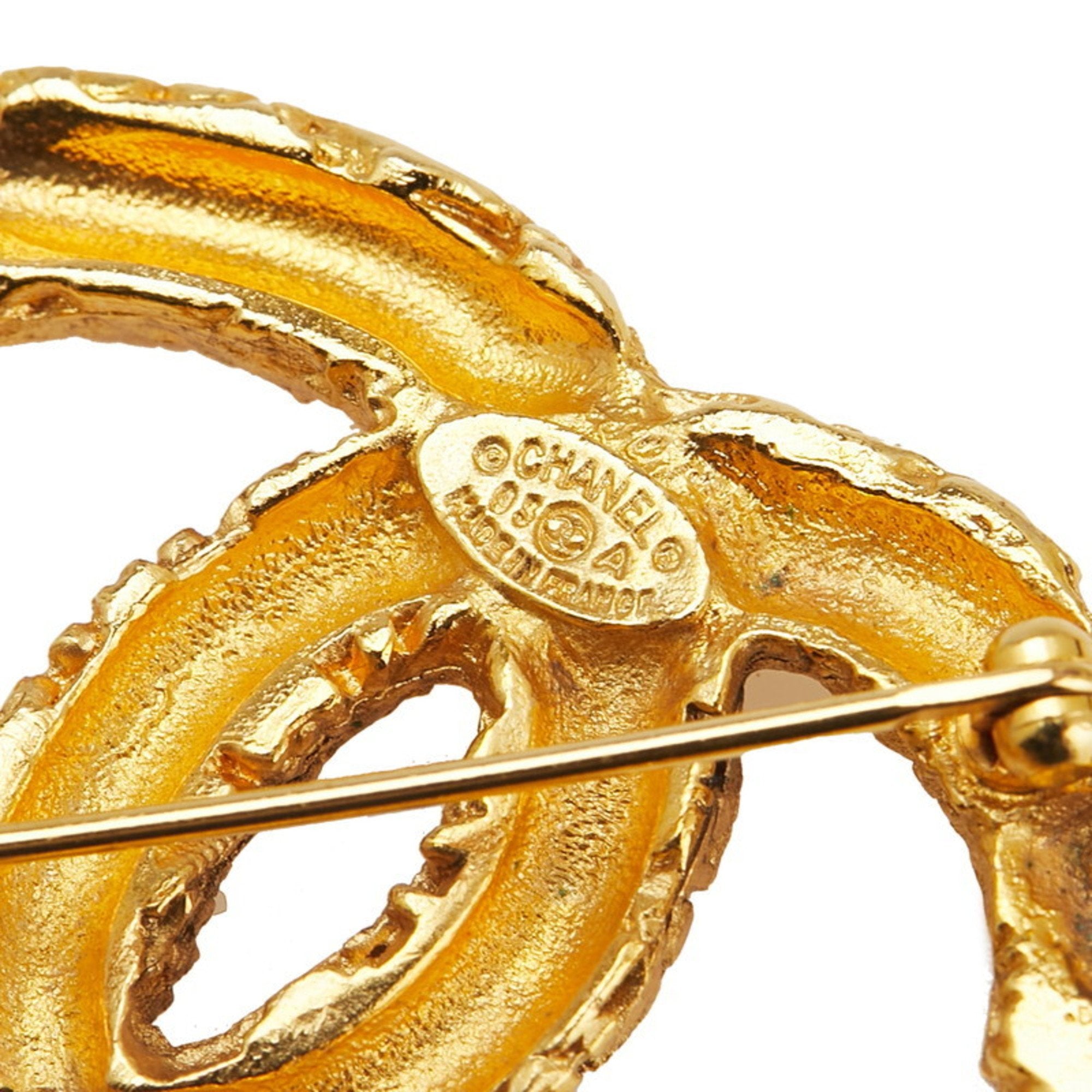 CC Logo Brooch Metal