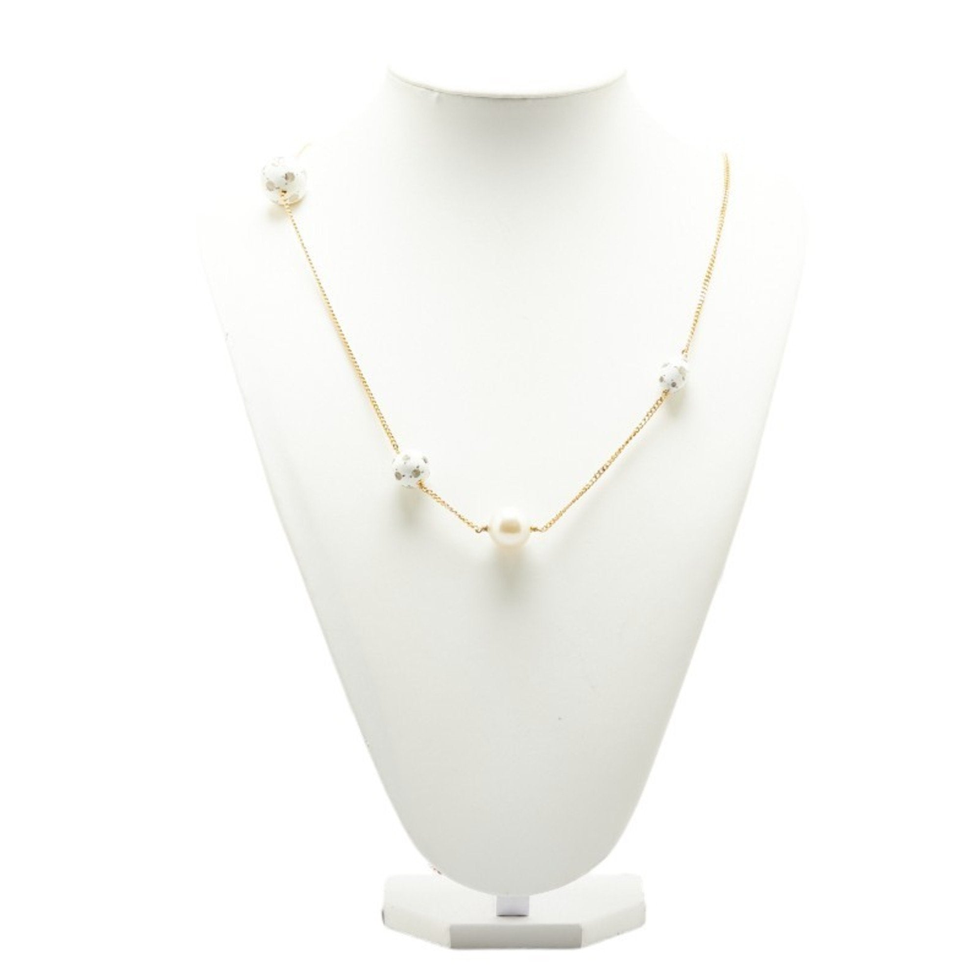 CC Logo Ball Pendant Necklace Metal