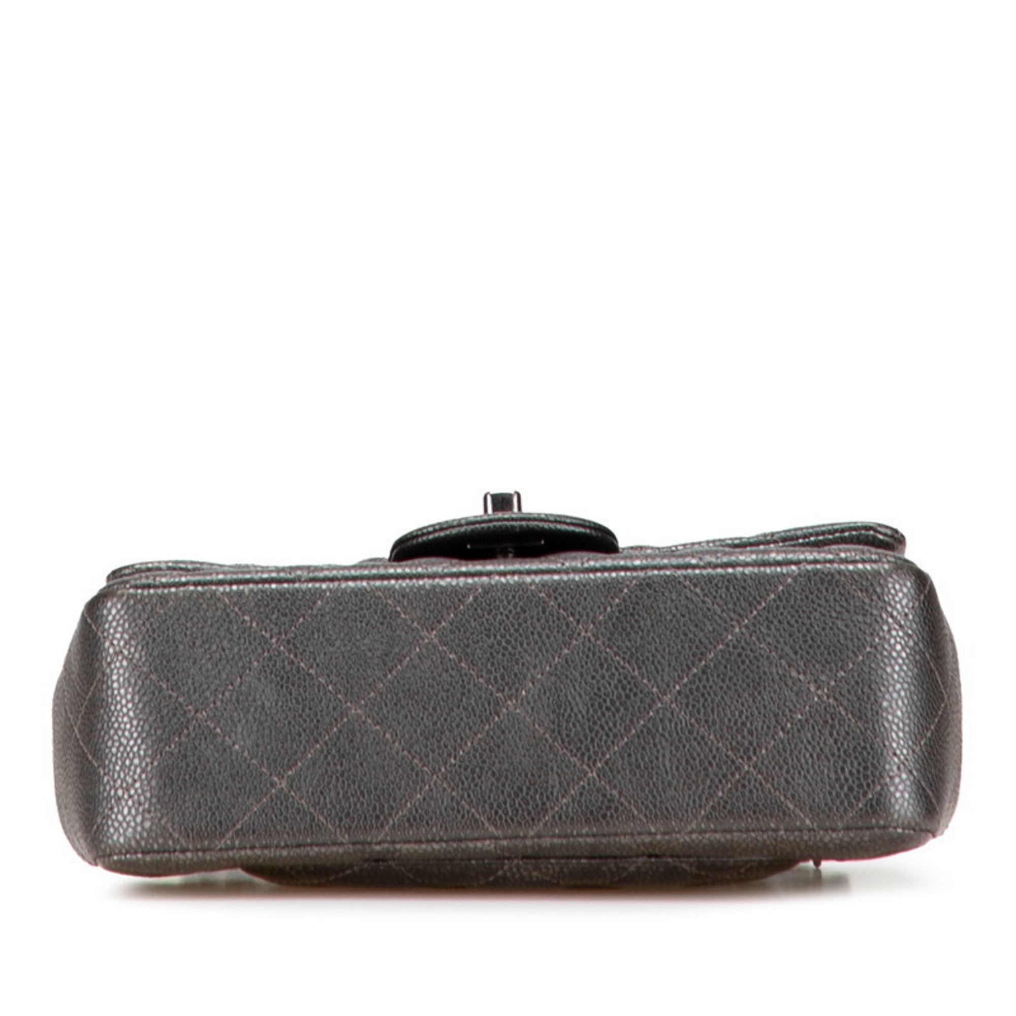 Classic Single Flap Bag Quilted Caviar Mini