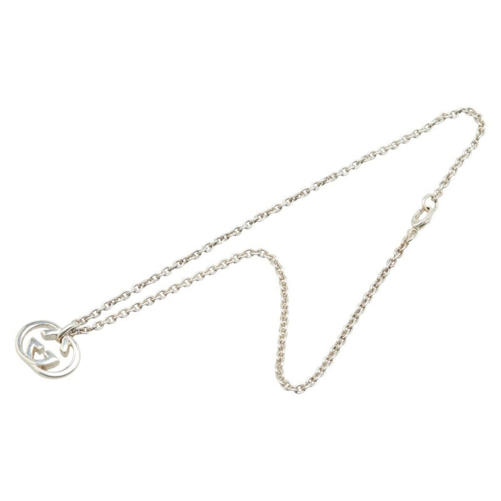 Interlocking G Pendant Necklace Sterling Silver