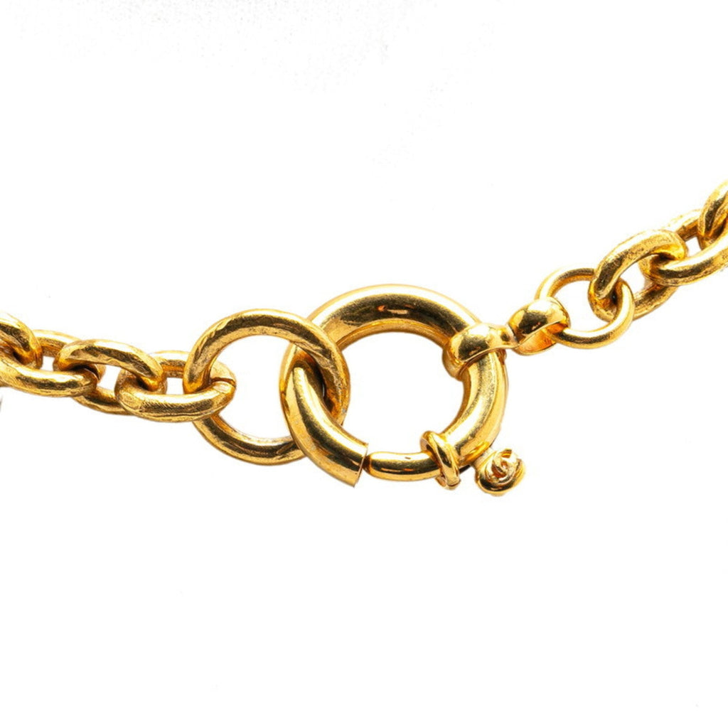 CC Logo Chain Pendant Necklace Metal