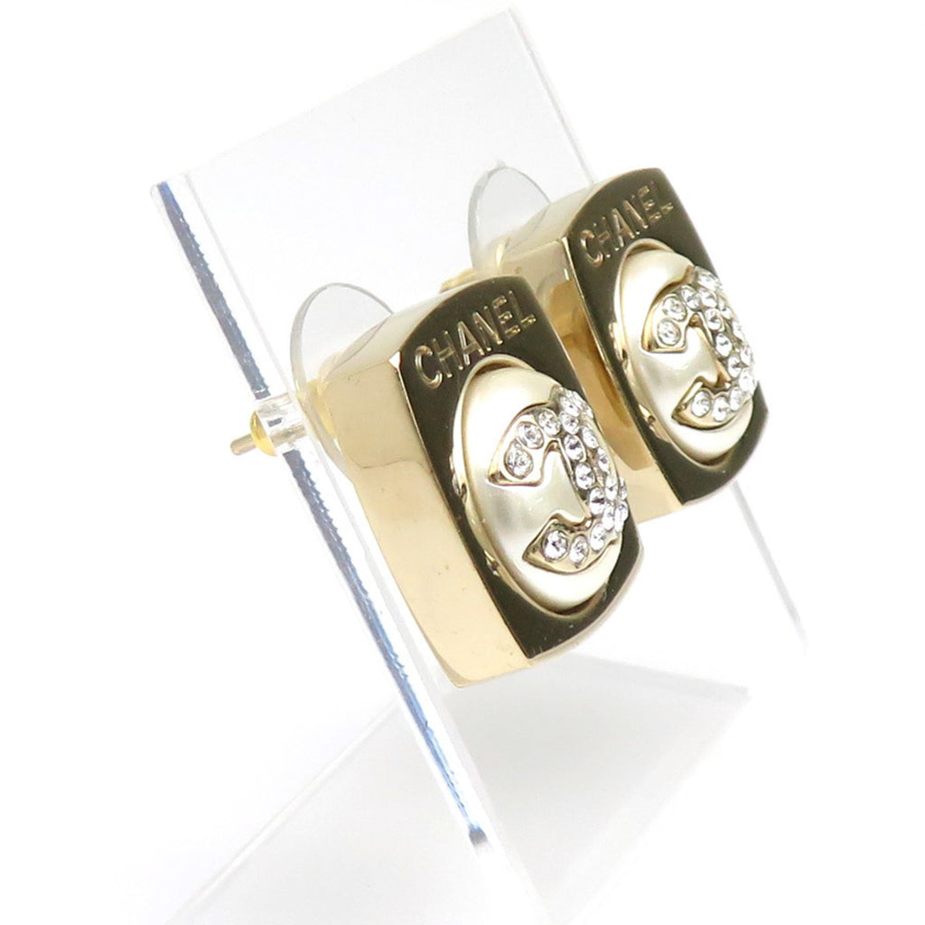 CC Logo Earrings Gold-Tone Metal Gold-Tone Metal