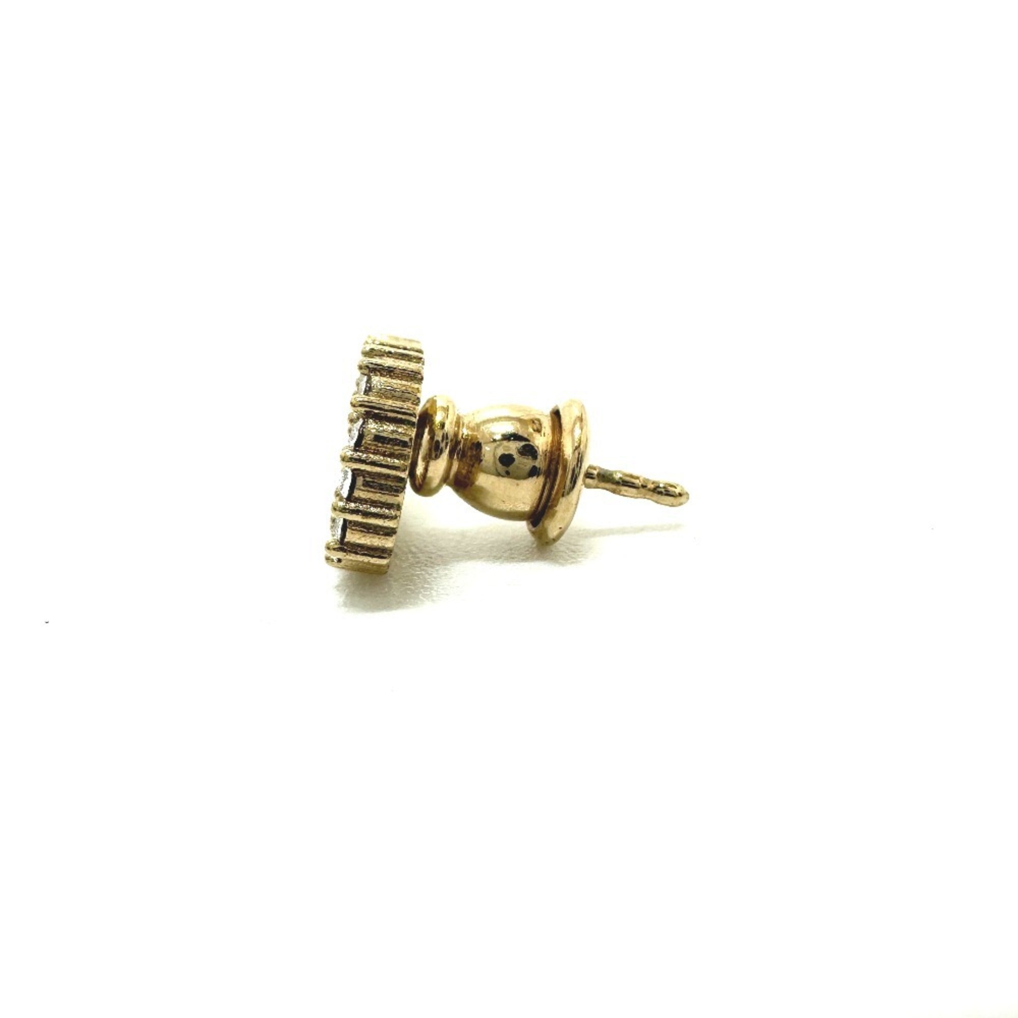 Earrings Crystal Gold-Tone Metal