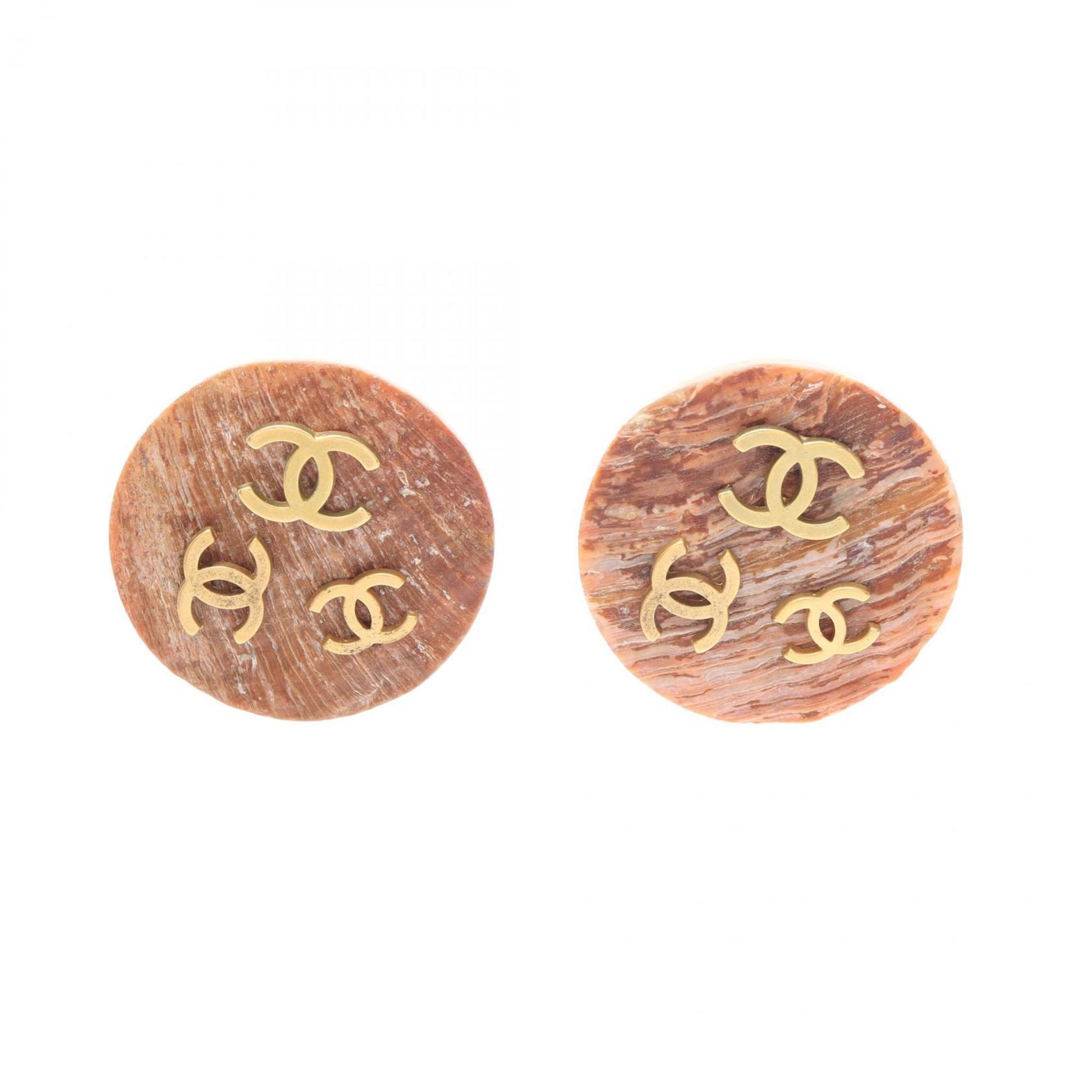 CC Logo Clip-On Earrings Metal