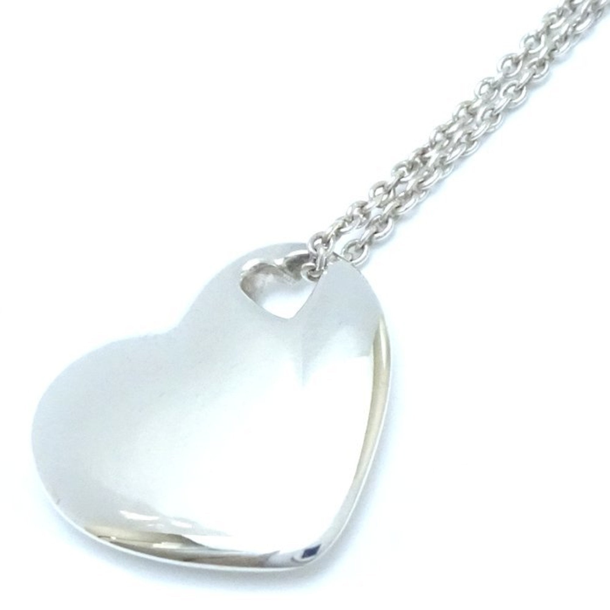 Heart Pendant Necklace Sterling Silver
