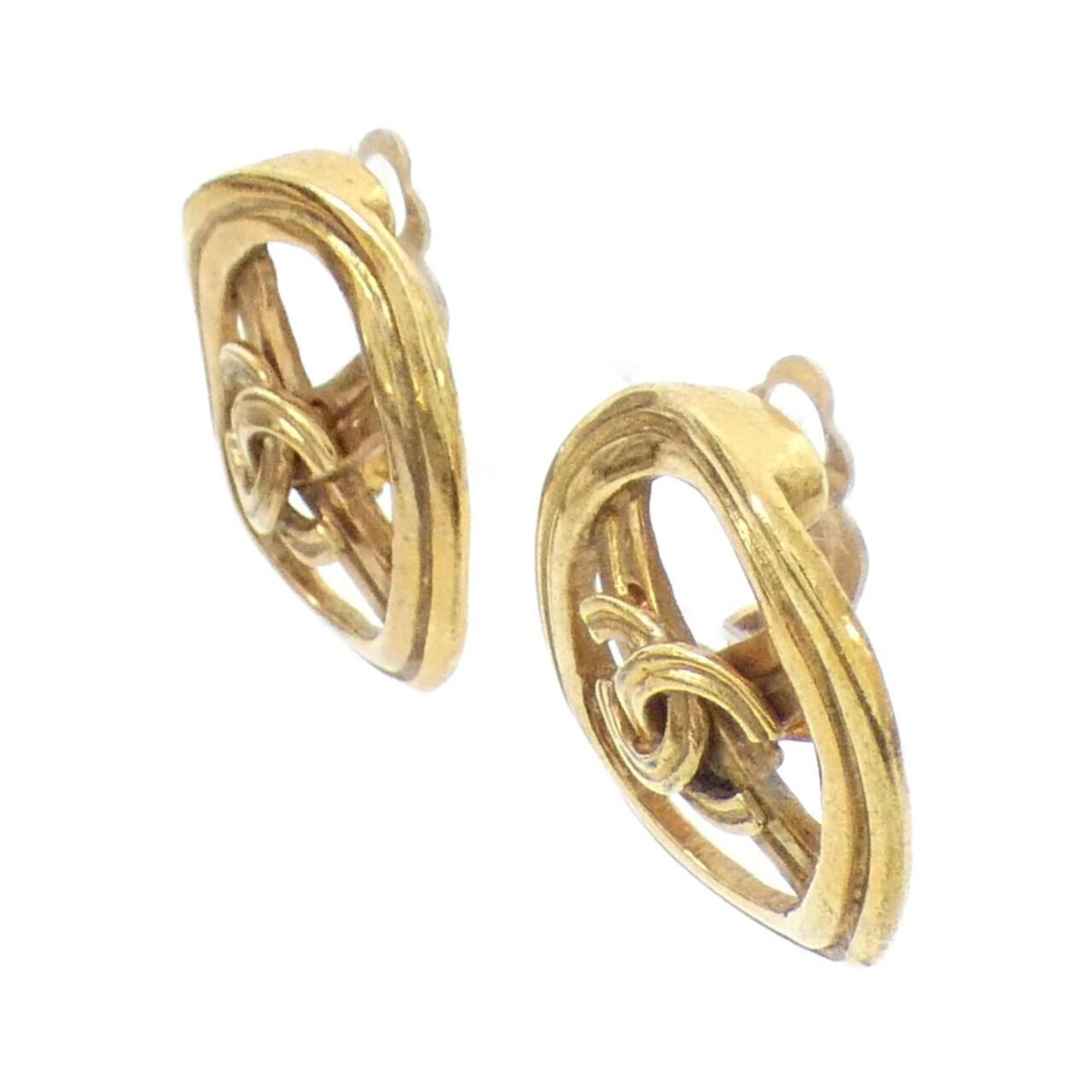 Clip-On Earrings Clip-On Gold-Tone Metal