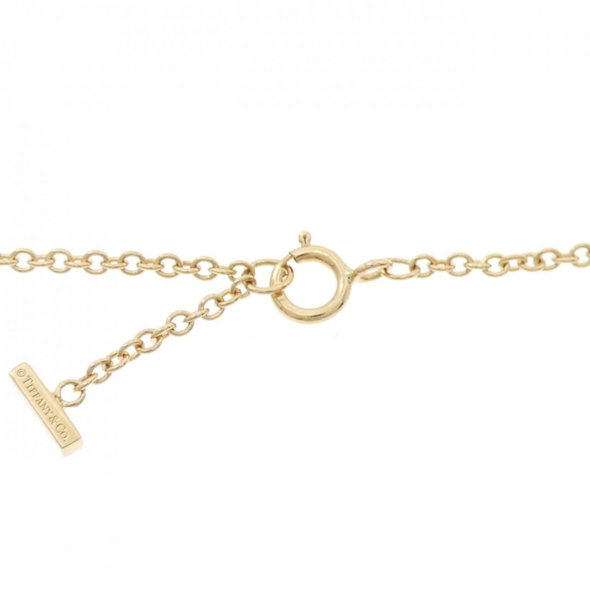 T Smile Pendant Necklace 18K Yellow Gold