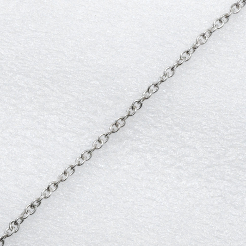 Open Heart Pendant Necklace Sterling Silver 15mm