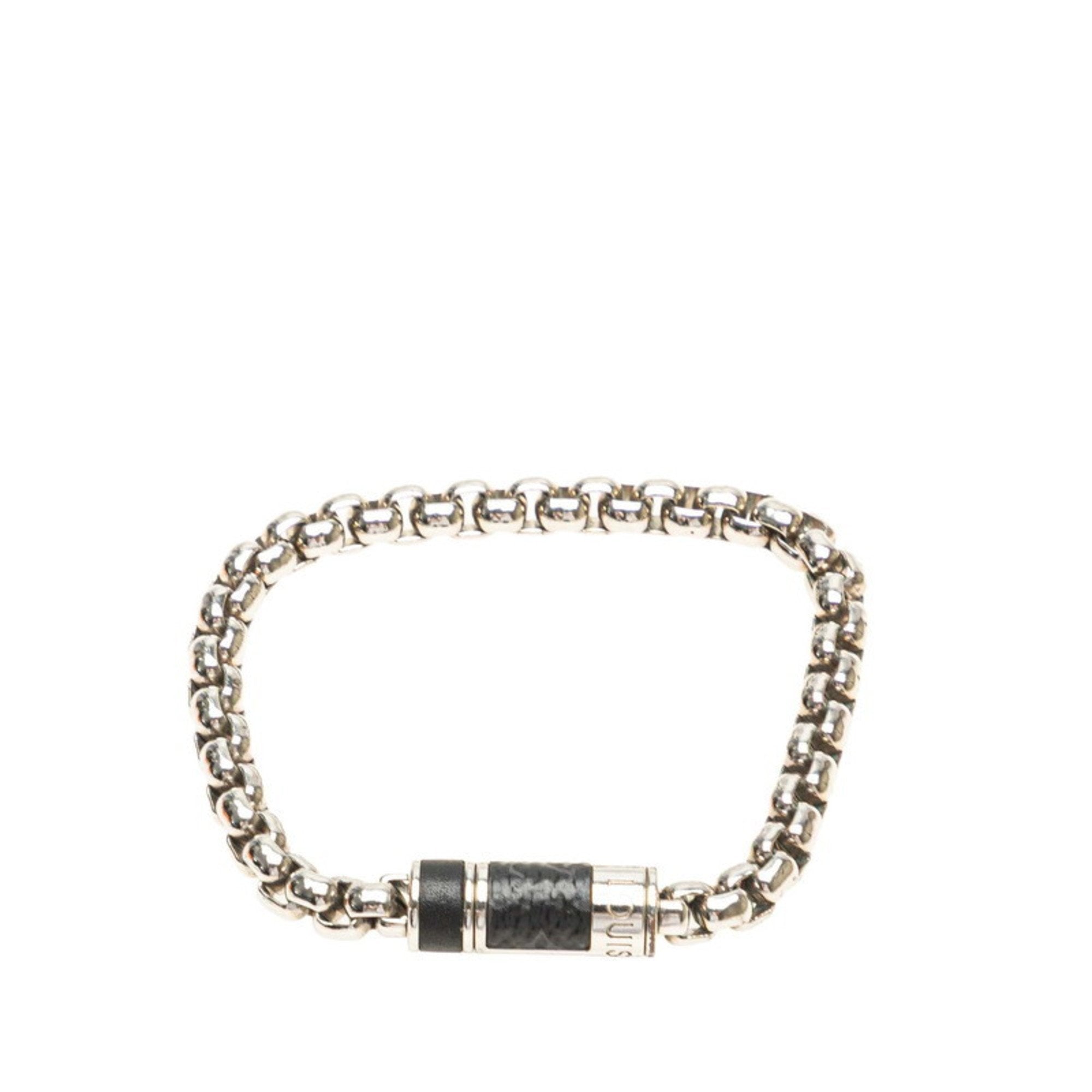 Monogram Eclipse Bracelet Metal Black and Silver